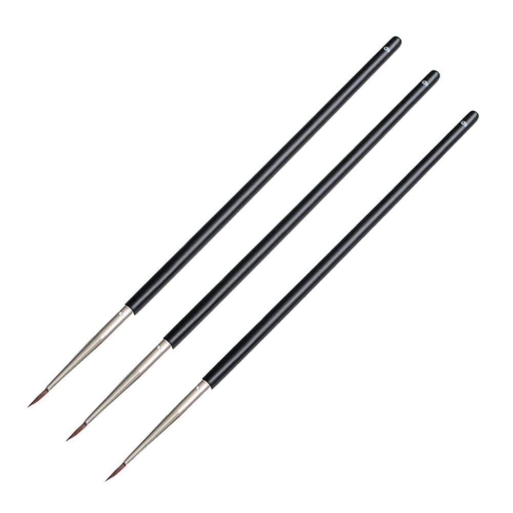 3 Pcs Professional Eyeliner Brush Set - Ultra Fine Tip Eye Makeup Applicator for Liquid & Gel Liners - Perfect for Winged Eyeliner, Smokey Eyes & Precise Makeup Application (Makeup Brushes & Tools)