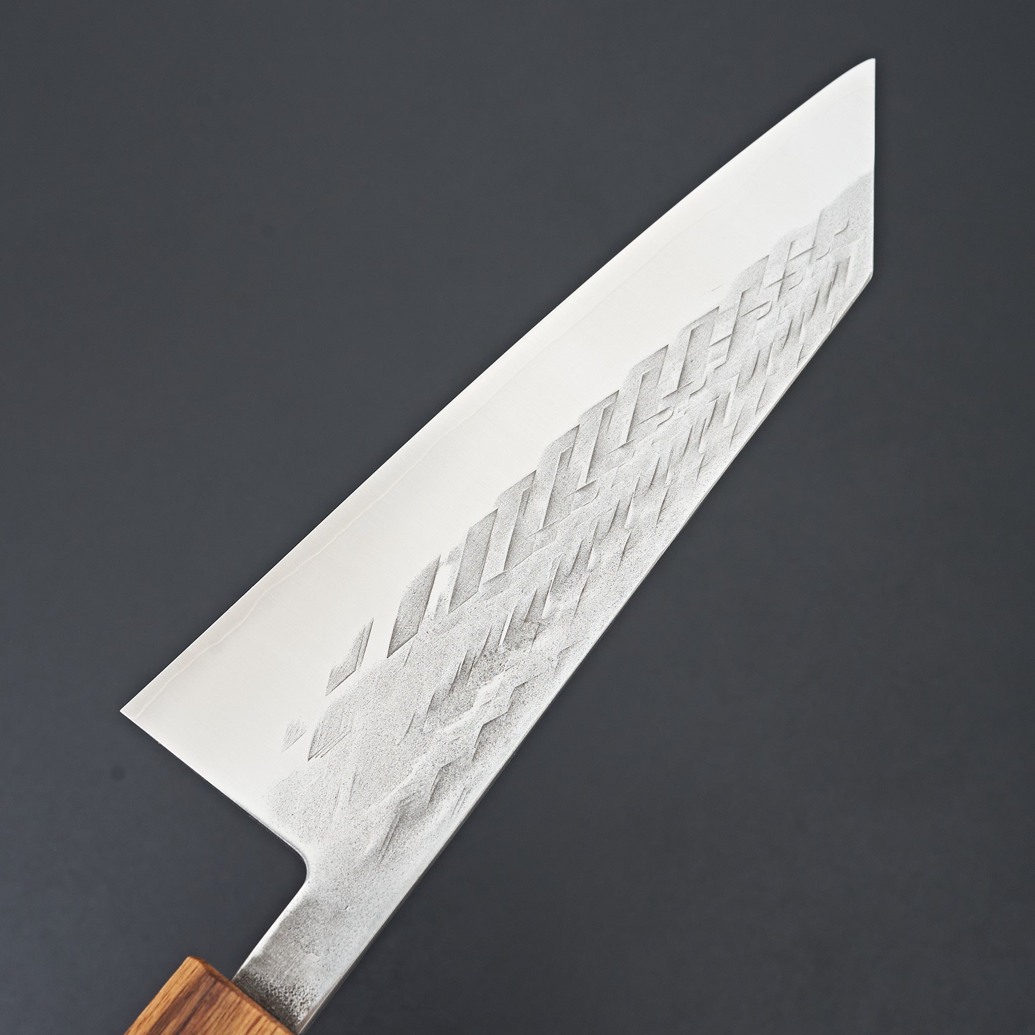 Hitohira TD SLD Tsuchime Bunka 170mm Japanese Chef Knife with Lacquered Oak Handle - Premium Kitchen Knife for Slicing, Dicing, and Precision Cutting