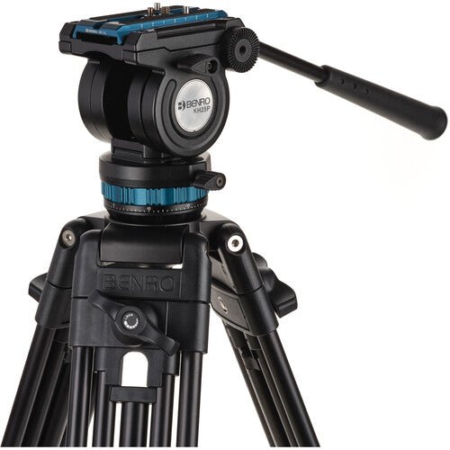 Benro KH25PC Professional Video Tripod with Fluid Head - Lightweight Aluminum Tripod for DSLR Cameras, Perfect for Vlogging, Travel & Outdoor Shooting