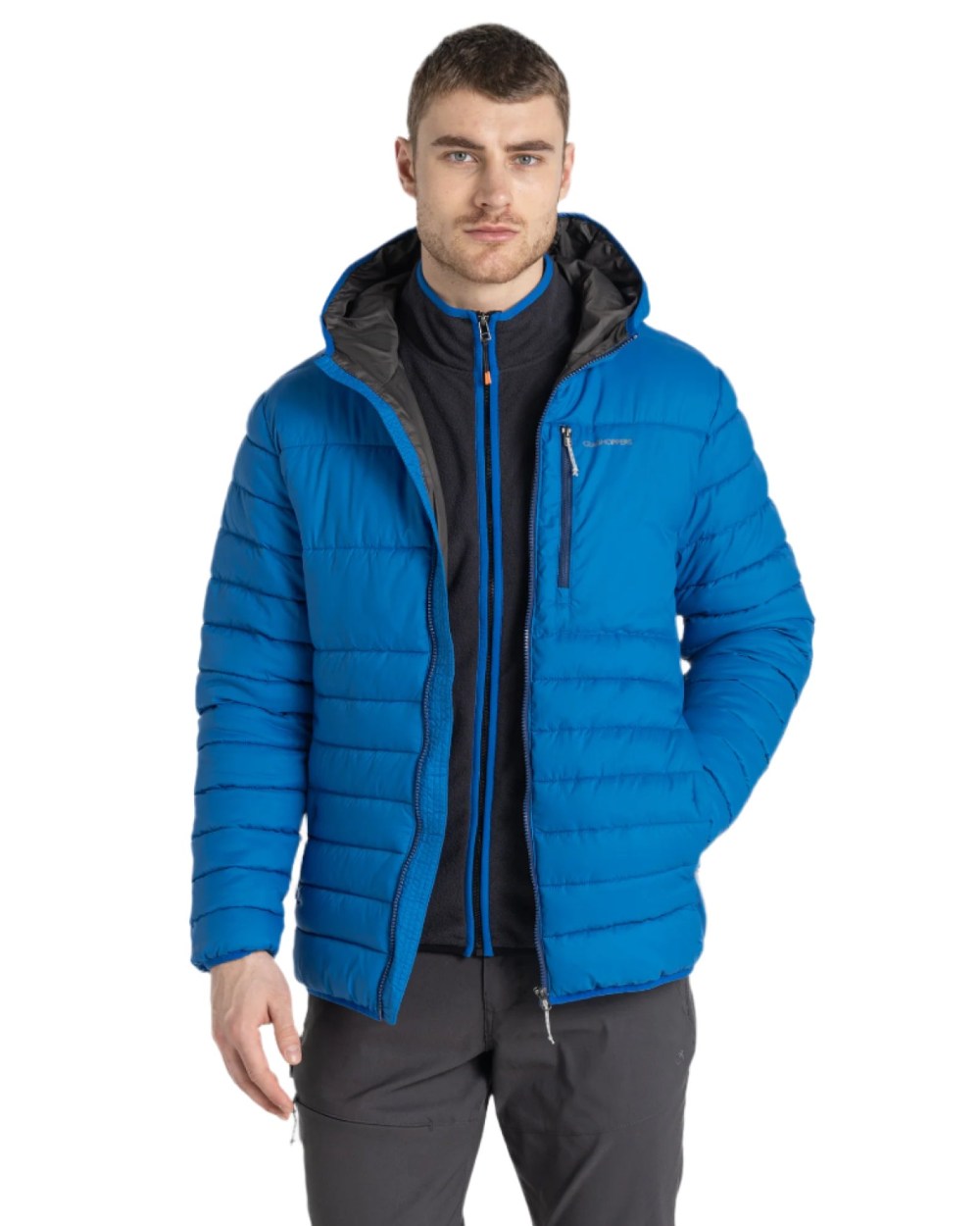 Craghoppers Men's Compresslite VIII Hooded Jacket - Lightweight Waterproof Outdoor Jacket for Hiking, Camping & Travel
