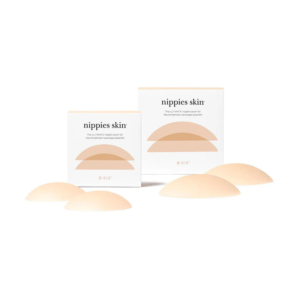 B SIX Nippies Skin - Seamless Nipple Covers for Women, Adhesive Breast Pasties for Invisible Coverage | Perfect for Backless Dresses, Swimsuits, and Everyday Wear