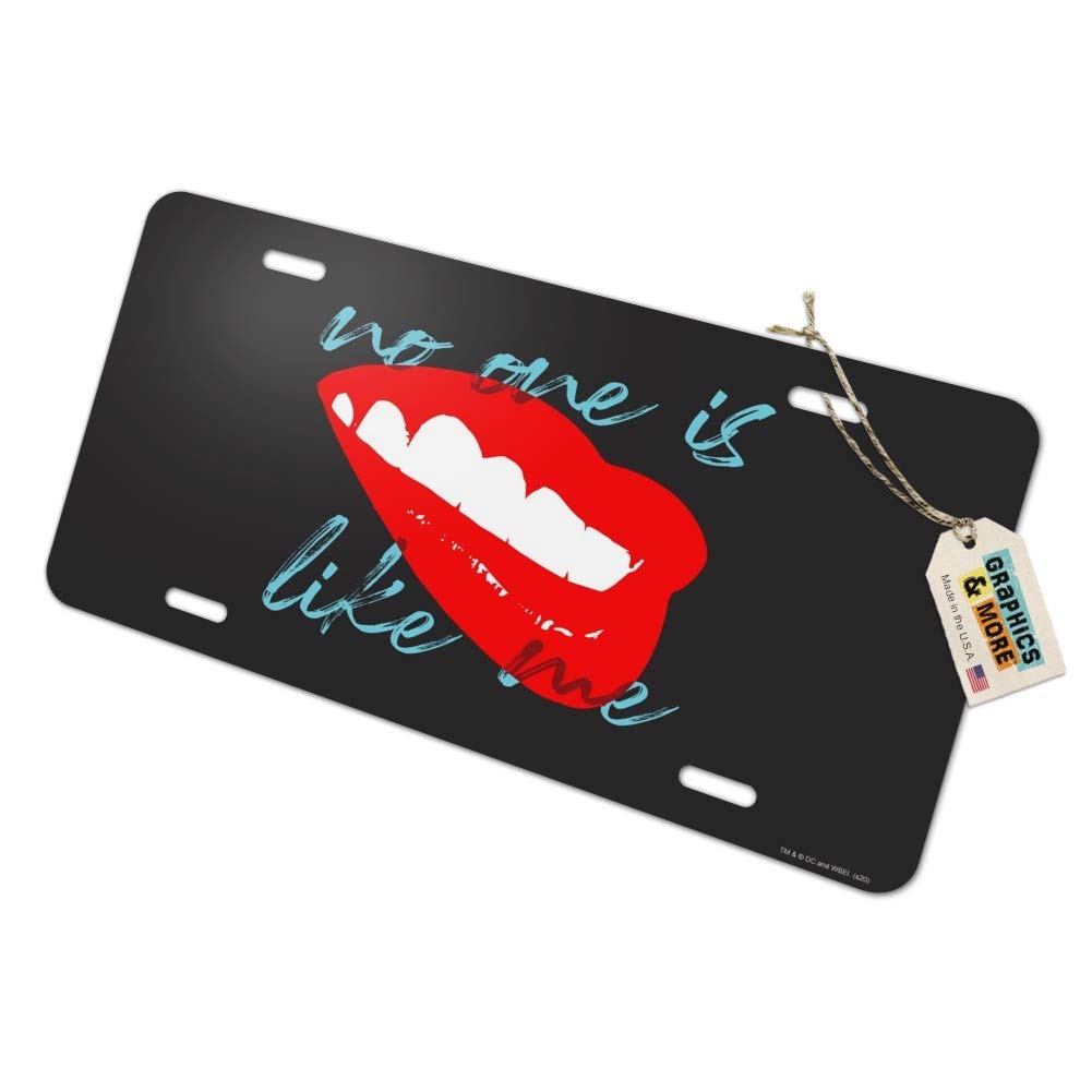 Birds of Prey Harley Quinn 'No One Like Me' Novelty Metal Vanity License Plate - Perfect for Car Decoration, Room Decor & Harley Quinn Fan Gifts