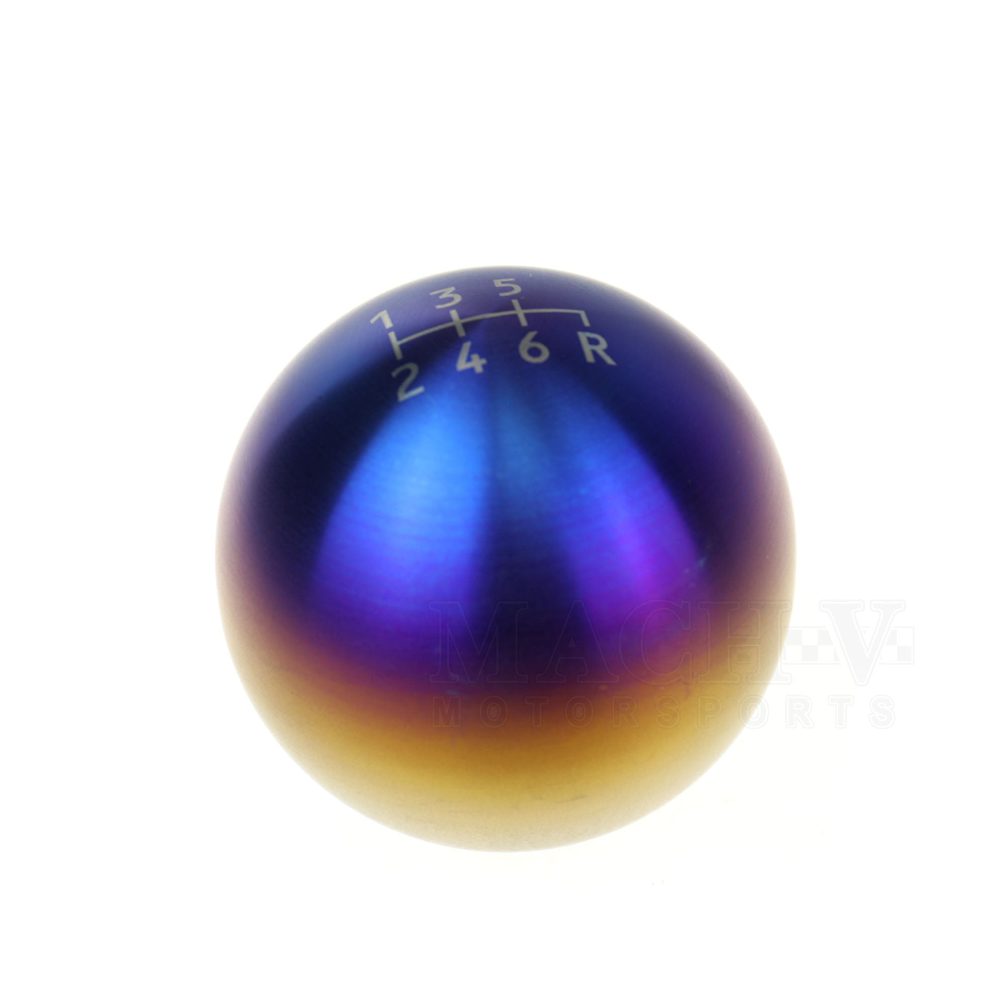 Mach V Titanium Ball Shift Knob for 6-Speed Manual Transmission - Premium Gear Shifter for Sports Cars & Racing Enthusiasts