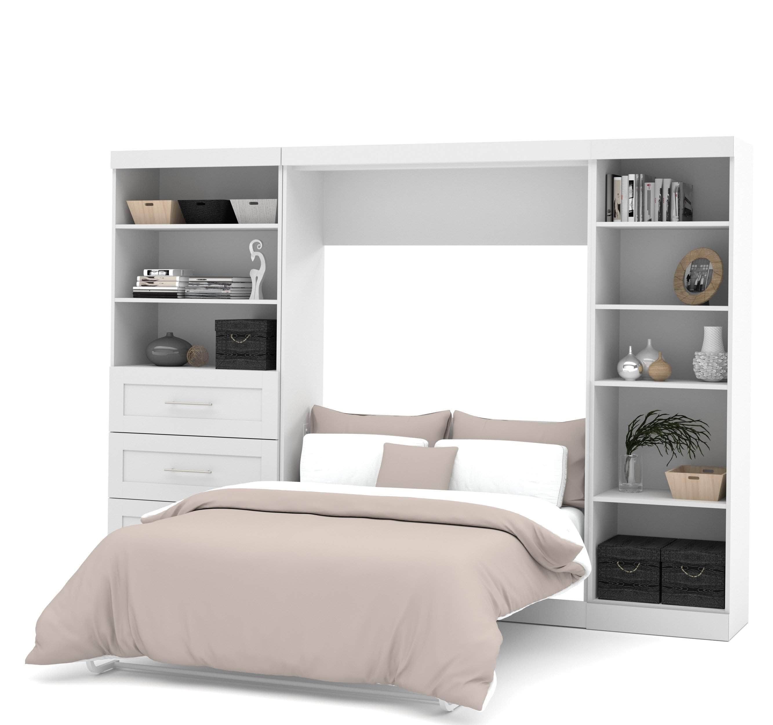 Pur Full Murphy Wall Bed with Storage - 120
