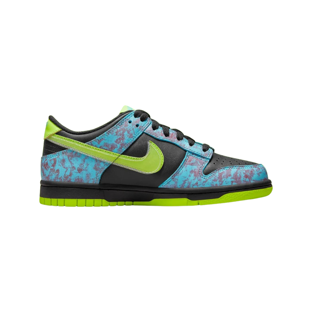 Nike Dunk Low GS Acid Wash Baltic Blue Volt Sneakers - Stylish & Comfortable Basketball Shoes for Women & Girls - Perfect for Casual Wear, Sports & Street Fashion