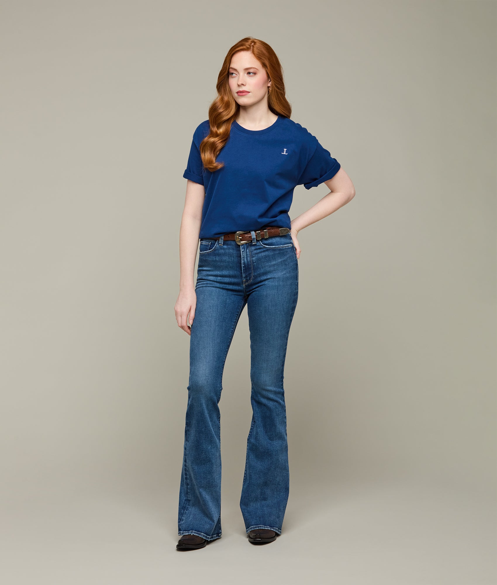Lucchese Navy Bootmaker Tee - Premium Quality Men's Western Shirt for Cowboy & Ranch Wear | Perfect for Rodeo, Country Music Festivals & Outdoor Adventures