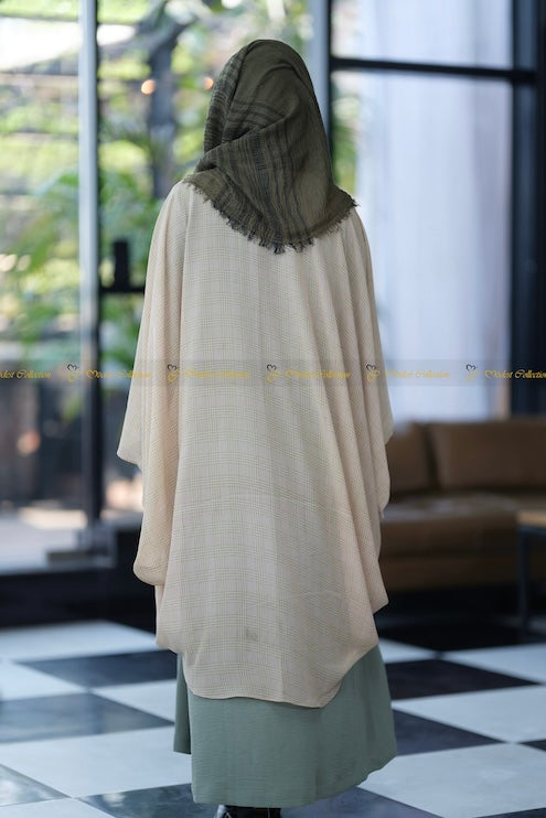 Checkered Lemon Batwing Shrug - Stylish & Comfortable Knit Cardigan for Women | Perfect for Casual Outfits, Layering, and Fall Fashion