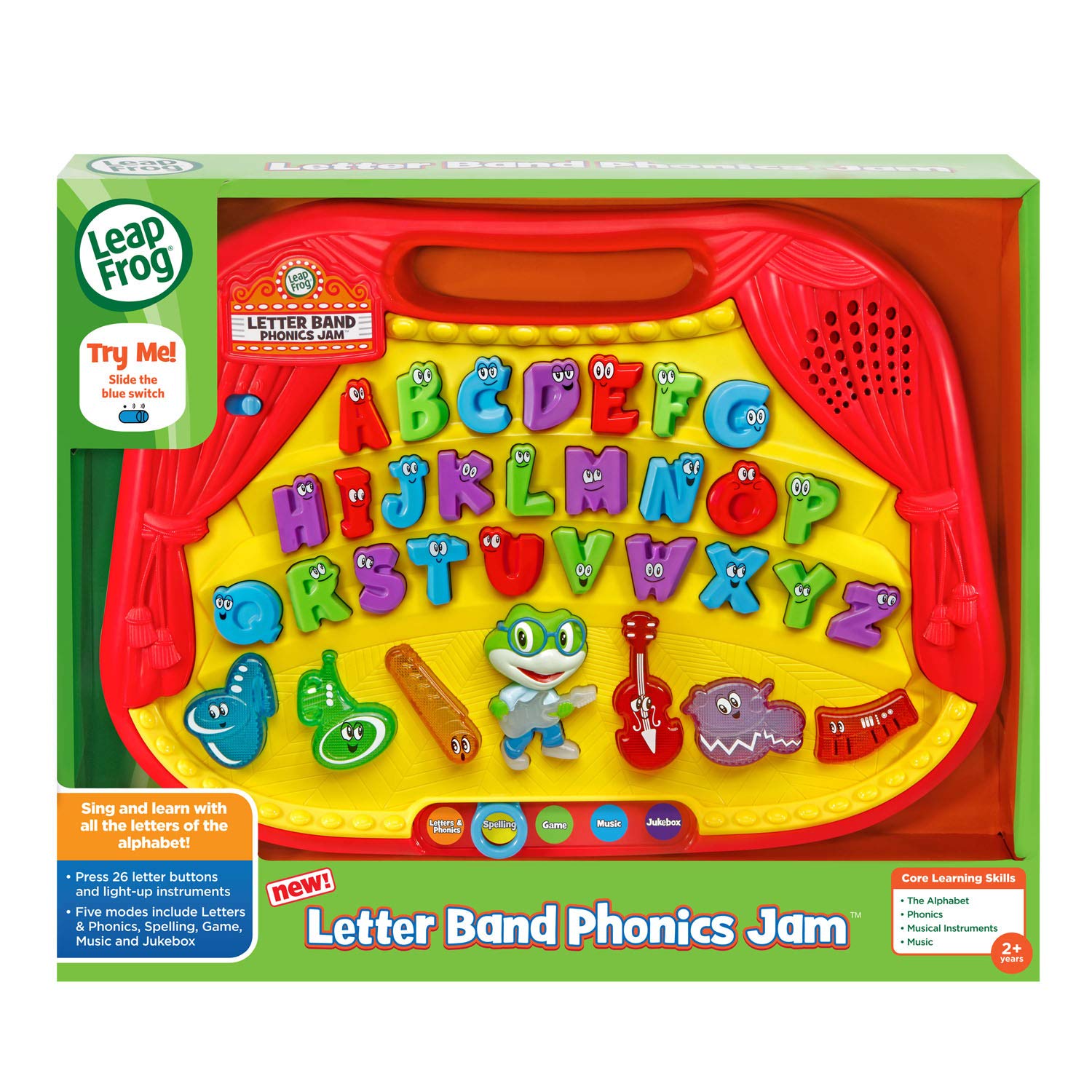 LeapFrog Letter Band Phonics Jam Toy - Interactive Alphabet Learning Toy for Kids Ages 3-6 | Fun Musical Educational Game for Preschool & Kindergarten | Perfect for Home & Classroom Use