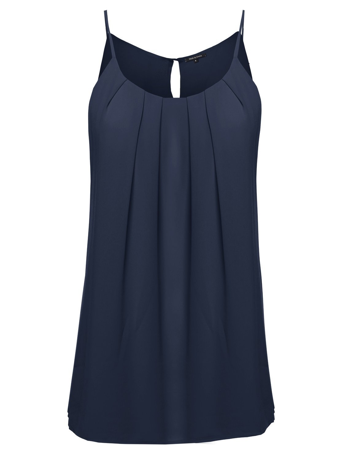 Elegant Women's High Neck Chiffon Flowy Sleeveless Blouse - Perfect for Summer Parties, Date Nights & Office Wear
