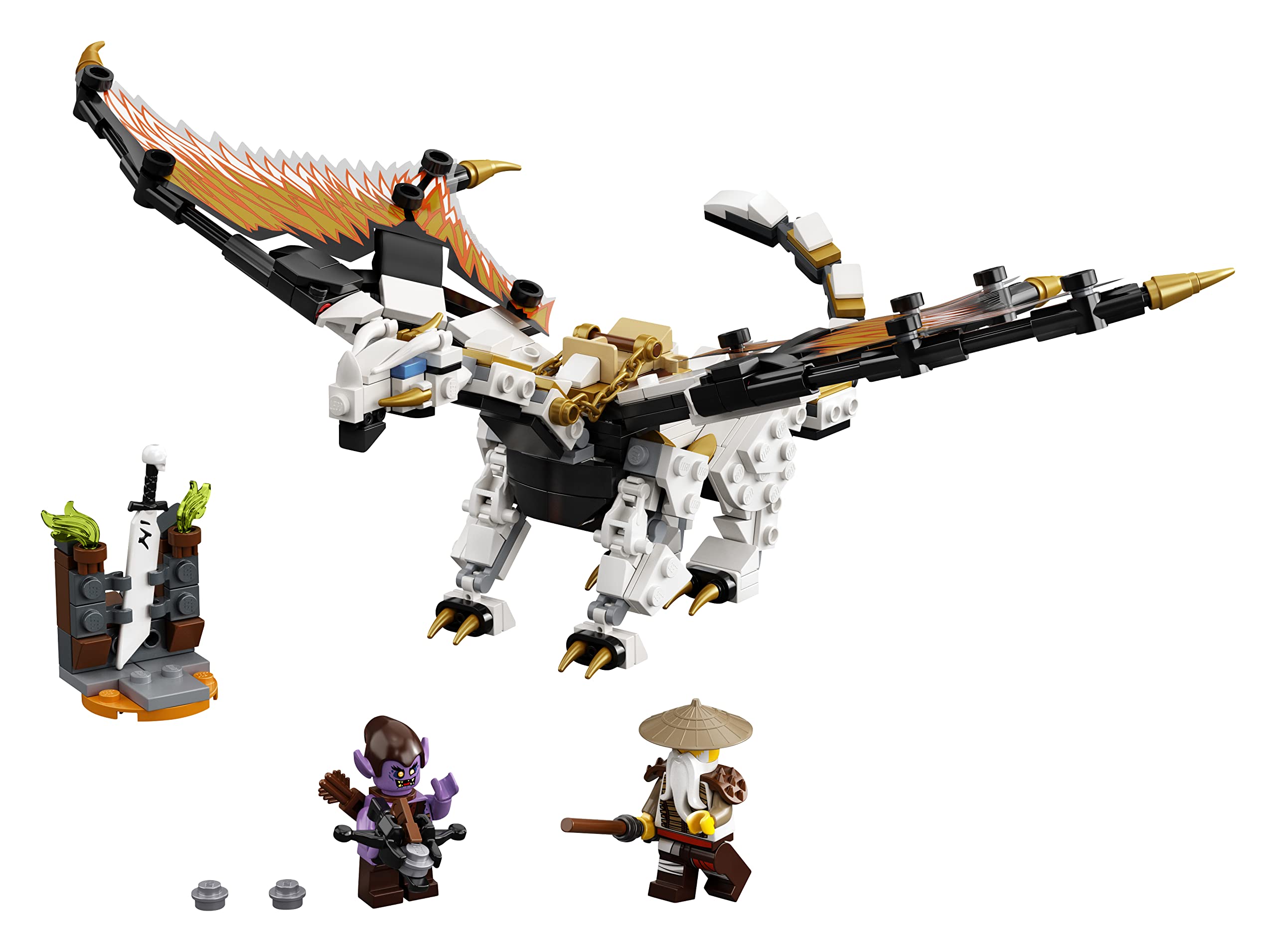 LEGO 71718 Ninjago Wu's Dragon Building Set - Epic Ninja Action Toy for Kids & Collectors | Perfect for Creative Play & Display