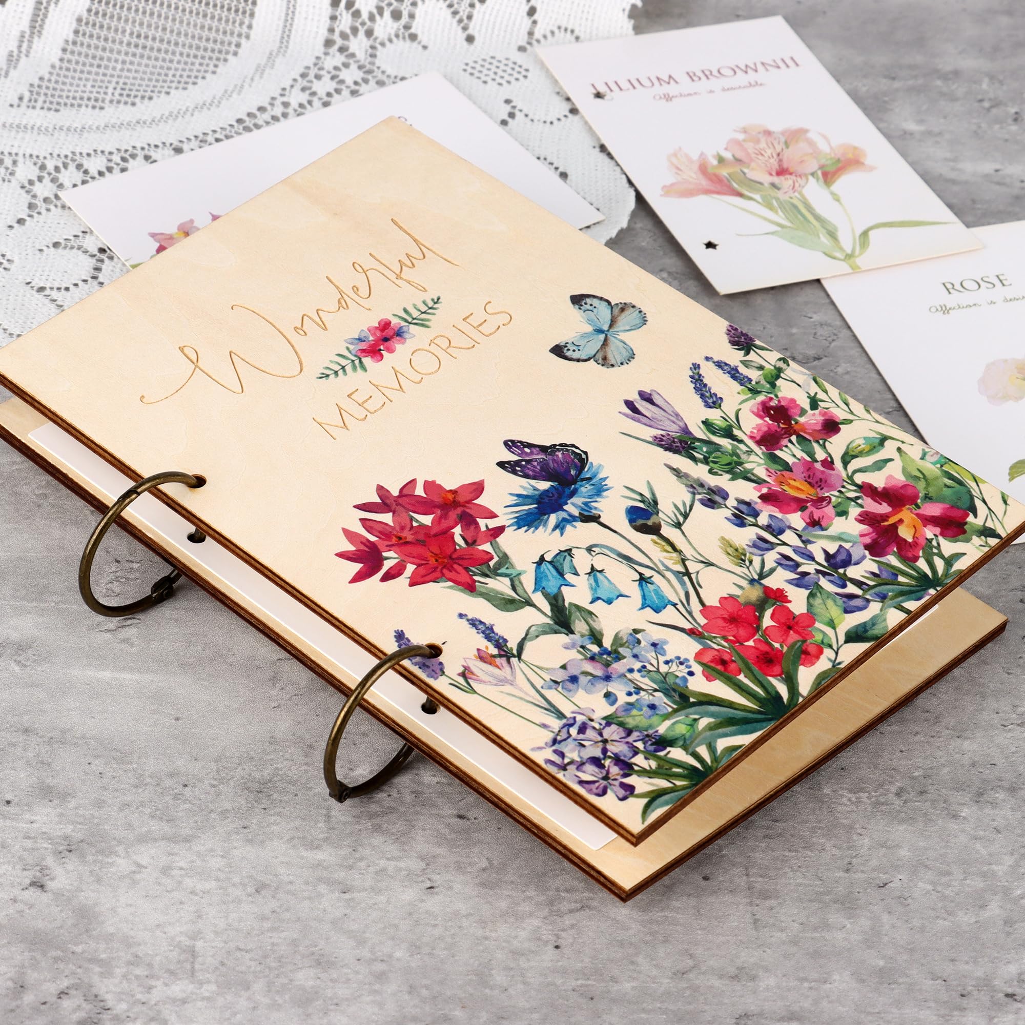 Gift Card Organizer Book with Metal Buckles - 6.3 x 9.5 Inch Greeting Card Holder for Holiday & Birthday Cards - Perfect for Storing, Organizing & Preserving Special Memories (Home, Office, Gift Use)