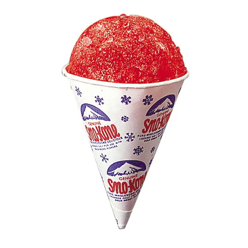 Heavy Duty 6 oz Snow Cone Cups - 200 Count Bulk Pack for Parties, Events & Summer Treats - Durable Disposable Paper Cups for Shaved Ice, Slushies & Frozen Drinks