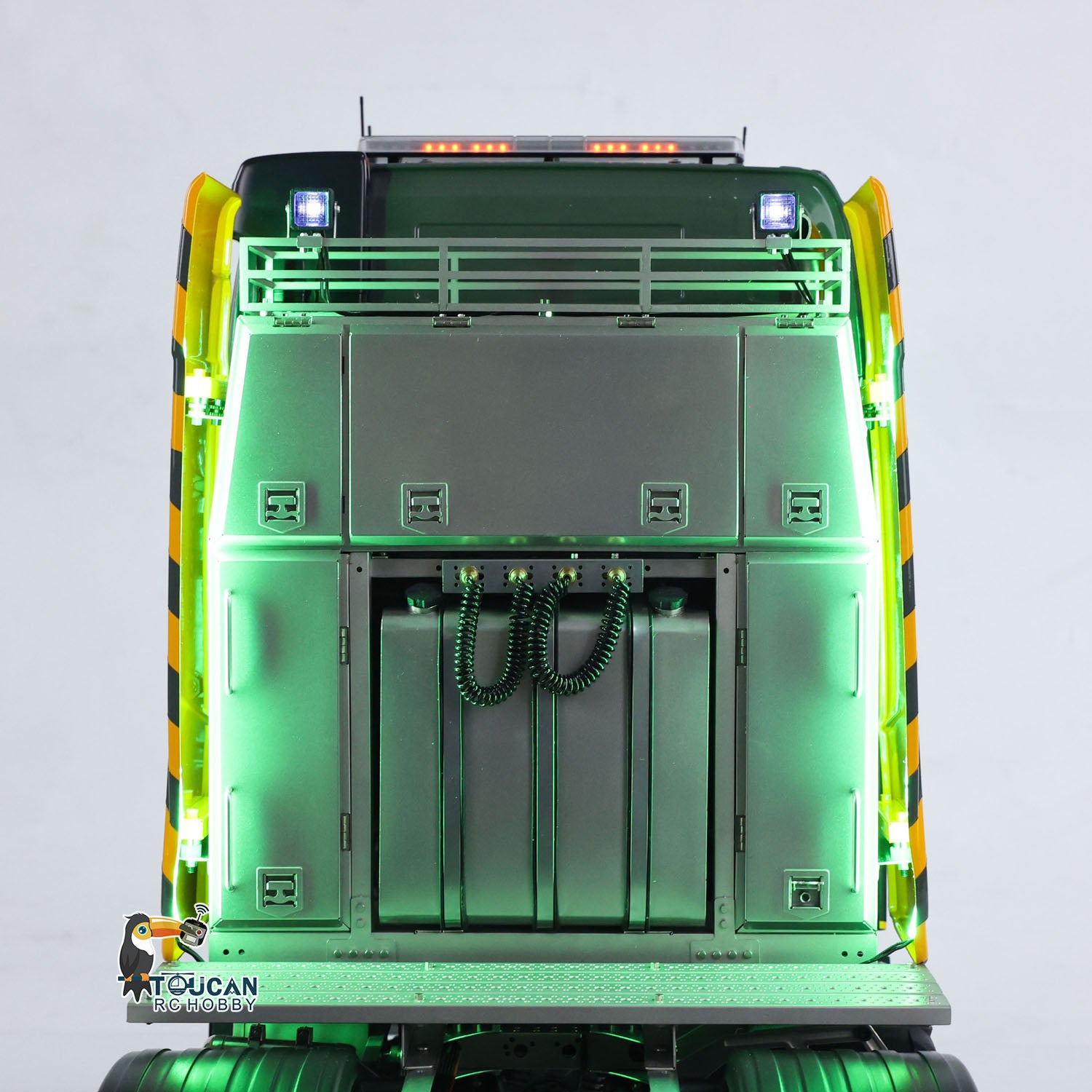 Unitru 02 FH16 1/14 Scale 10x10 Metal Chassis Remote Control Tractor Truck RTR RC Lorry Car Model with ST8 Radio, Battery, Smoke & Light - 3 Speed Modes for Off-Road Racing & Collectors