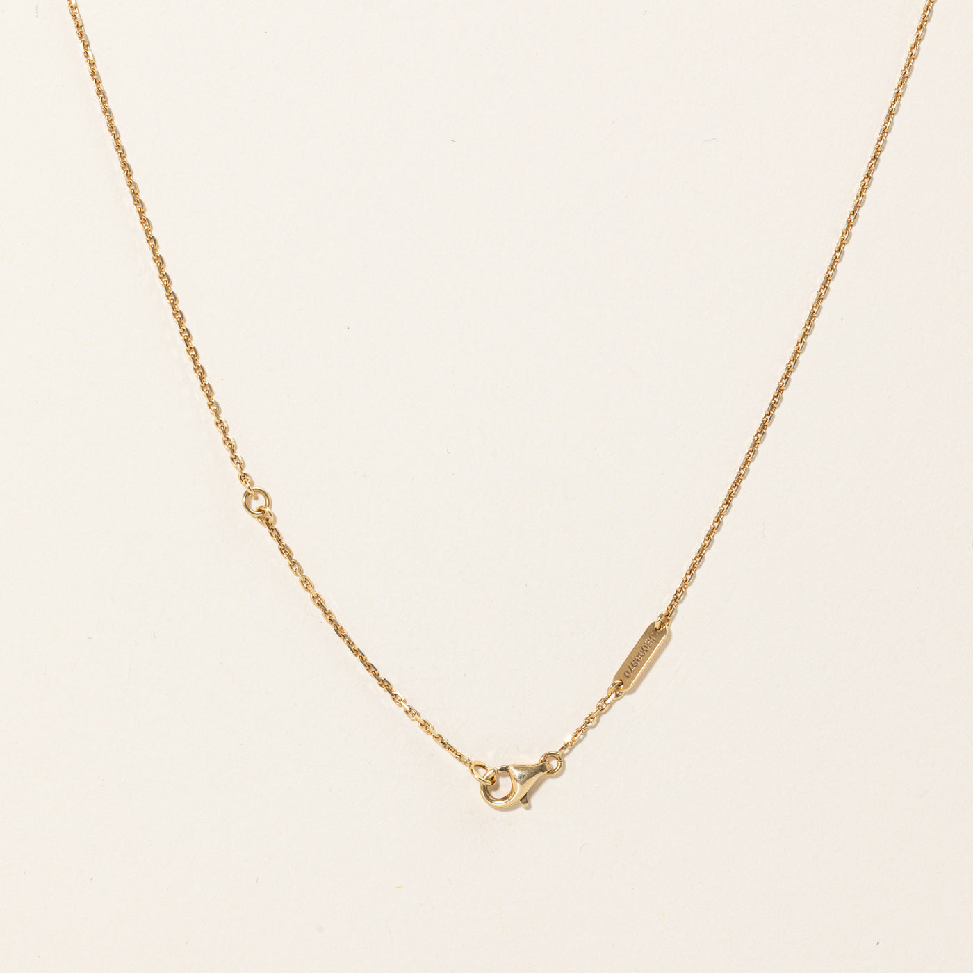 Van Cleef & Arpels Vintage Alhambra Pendant Necklace - 1.50 Carat Diamond - 16 Inch Chain - Luxury Jewelry Gift for Women - Perfect for Weddings & Special Occasions