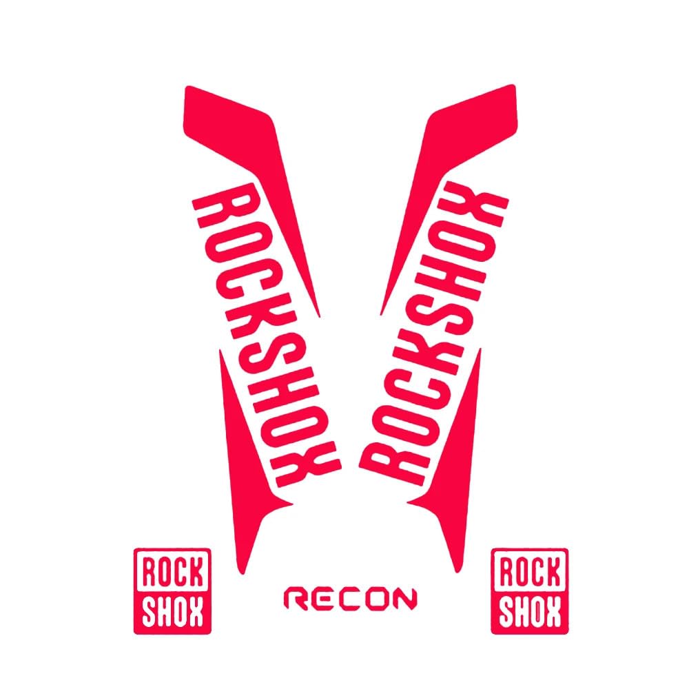 2024 New Rockshox Recon Style MTB Fork Decals - 18cm x 8cm Mountain Bike Stickers for Pike & Front Fork Decoration | Perfect for Bike Customization & Trail Riding Accessories