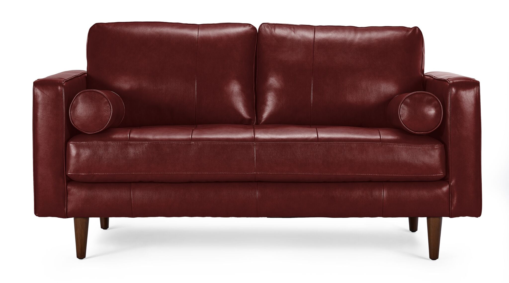 Bari Leather Loveseat - Premium Genuine Leather Sofa for Living Room | Comfortable Small Couch for Apartments & Home Decor | Perfect for Relaxing, Entertaining & Fireside Lounging