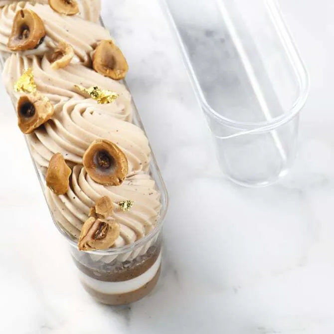 Delicious Eclair Cup 4 oz - Perfect for Desserts, Parties & Gifting | Bite-Sized French Pastry Treats
