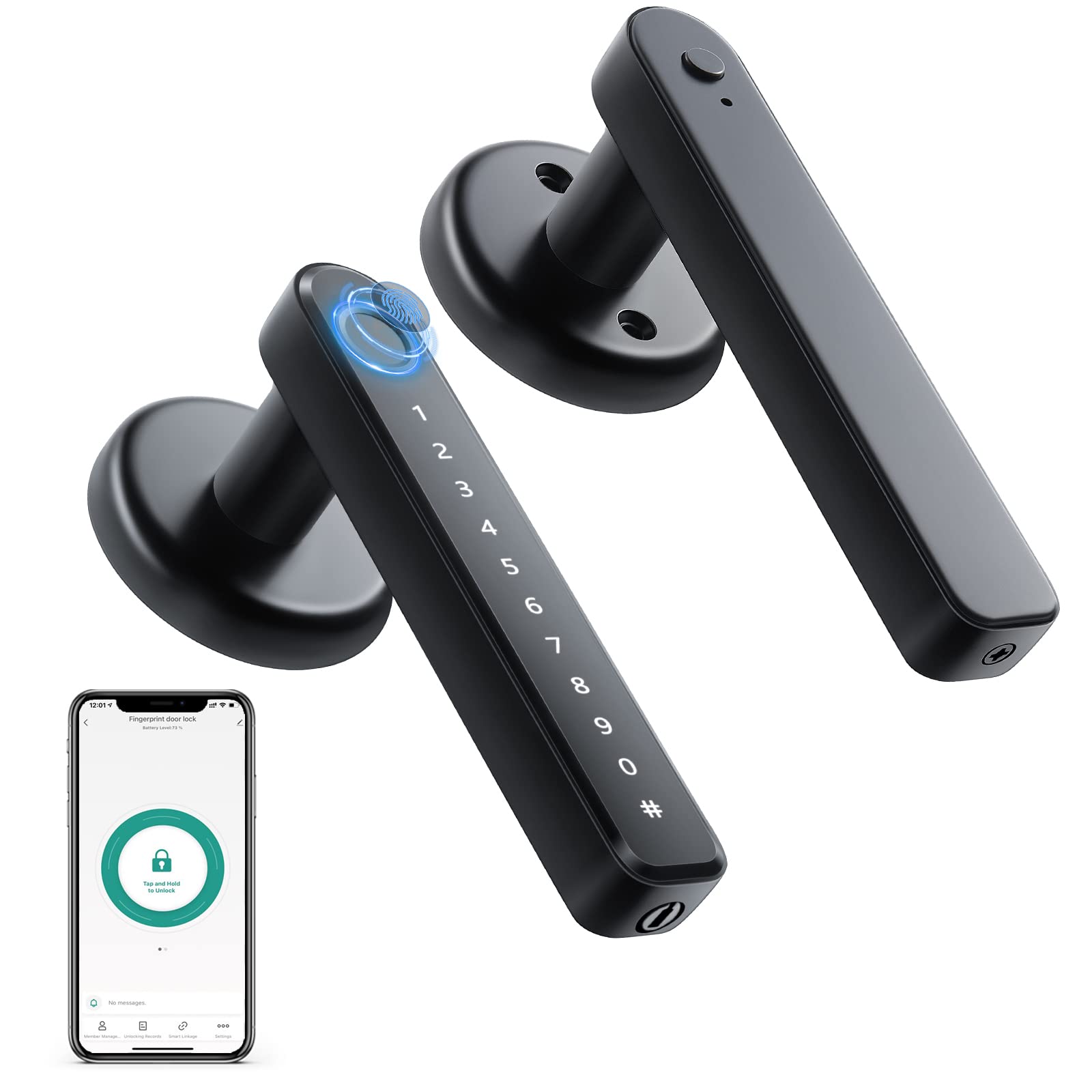 Smart Fingerprint Door Lock - Keyless Entry for Home & Office