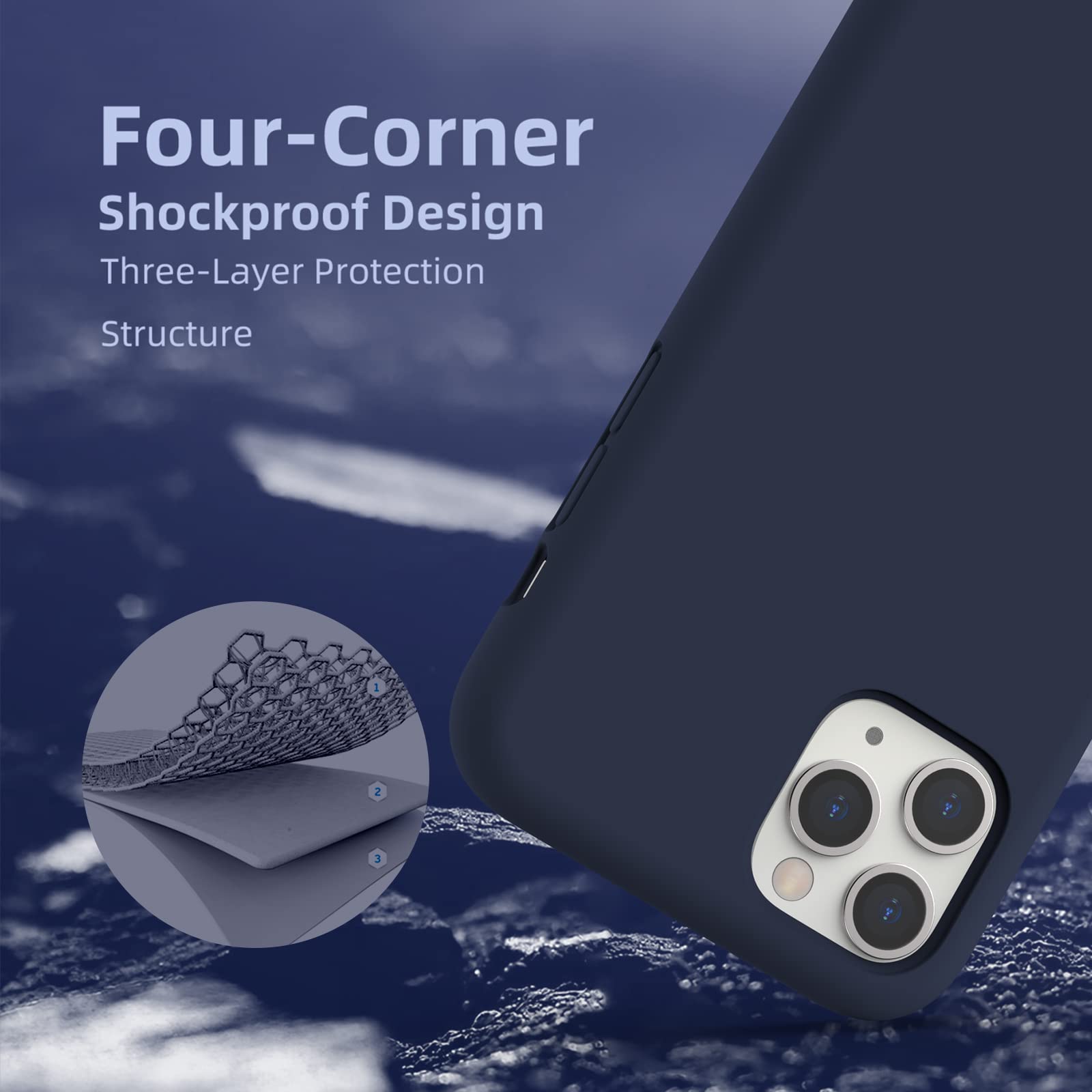 K TOMOTO Shockproof Liquid Silicone Case for iPhone 11 Pro Max (6.5