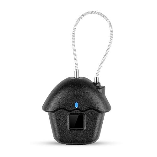 YCZDG Smart Fingerprint Padlock - Biometric Digital Door Lock with LED Display, USB Rechargeable & Waterproof for Home, Office, Garage Security | Ideal for Travel, Storage Lockers & Outdoor Use