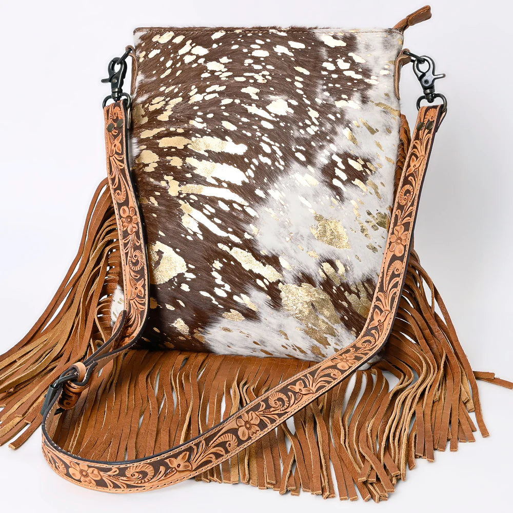 American Darling Concealed Carry Cowhide Purse - Stylish & Durable Leather Handbag for Women | Perfect for Everyday Use, Travel & Self-Defense