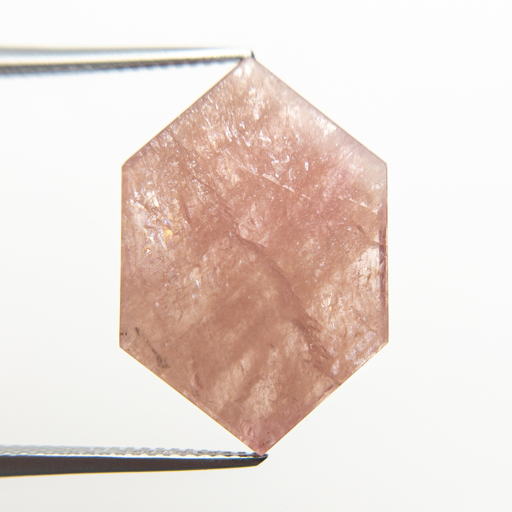 13.60ct Natural Hexagon Slab Sapphire Gemstone - 23.15x15.60x2.72mm Blue Sapphire for Jewelry Making, Engagement Rings & Fine Collections