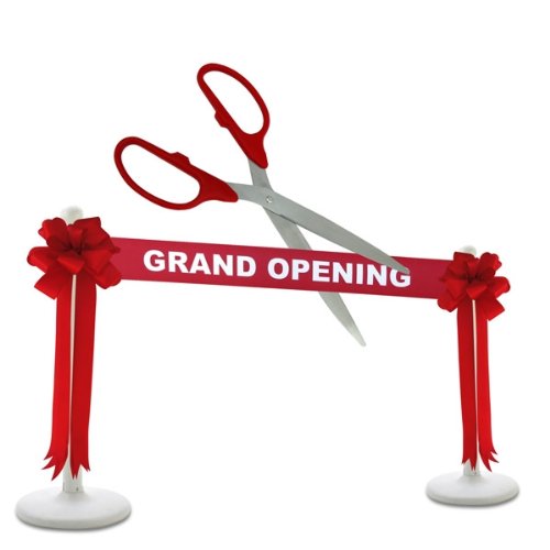 Grand Opening Large Ribbon Cutting Scissors - Professional Event Scissors for Business Openings, Ceremonies & Special Occasions - Perfect for Store Launches, Grand Openings & Ribbon Cutting Events