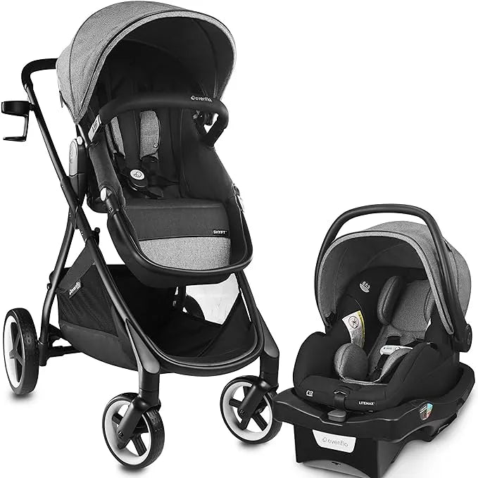Gold Sensorsafe Shyft Smart Modular Travel System - Moonstone Grey | Lightweight & Adjustable Stroller for Infants & Toddlers | Perfect for Air Travel, Shopping & Daily Outings