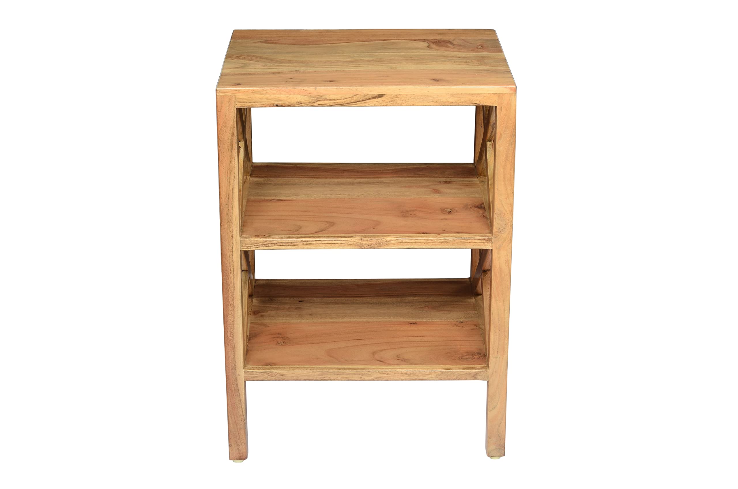Jofran Inc. Global Archive X-Side Accent Table - Modern End Table for Living Room, Bedroom & Office Decor