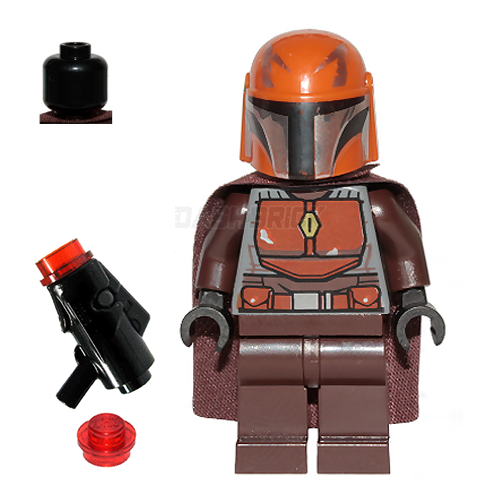 LEGO Star Wars Mandalorian Tribe Warrior Minifigure - Orange/Brown Collectible Toy for Display & Play | Perfect for Fans, Collectors & Gift Giving