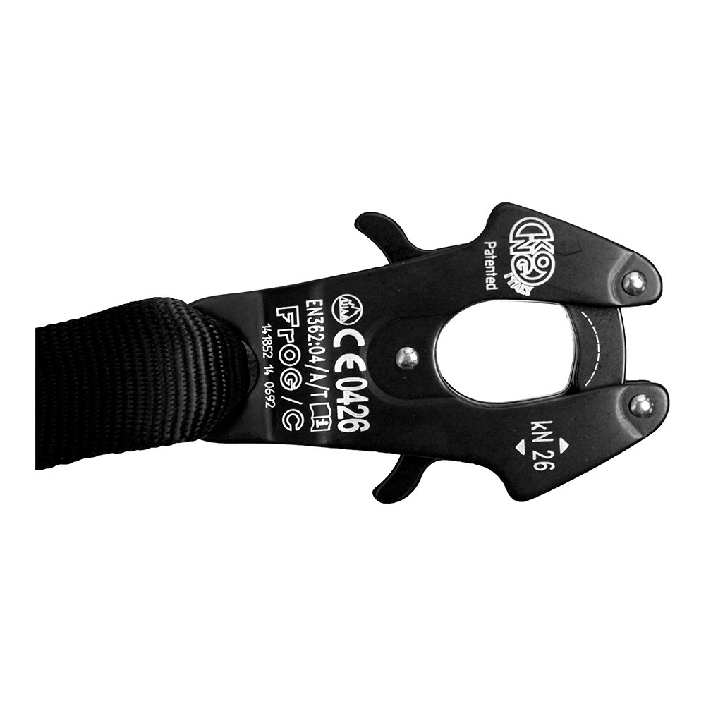 Shock Absorbing Lanyard Snap Hook 5000 LBS Rated - Professional Fall Protection Safety Gear for Mountaineering, Roofing & Construction - Heavy Duty Frog Snap Hook for Climbing, Work at Height & Industrial Safety