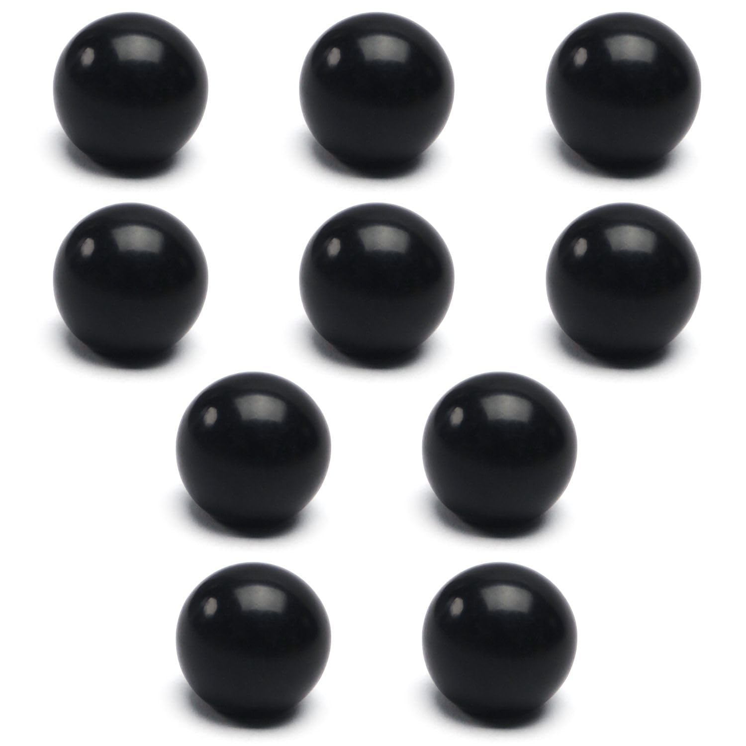 10Pcs Black Bakelite Ball Knob M8 Female Thread - 25mm/0.98