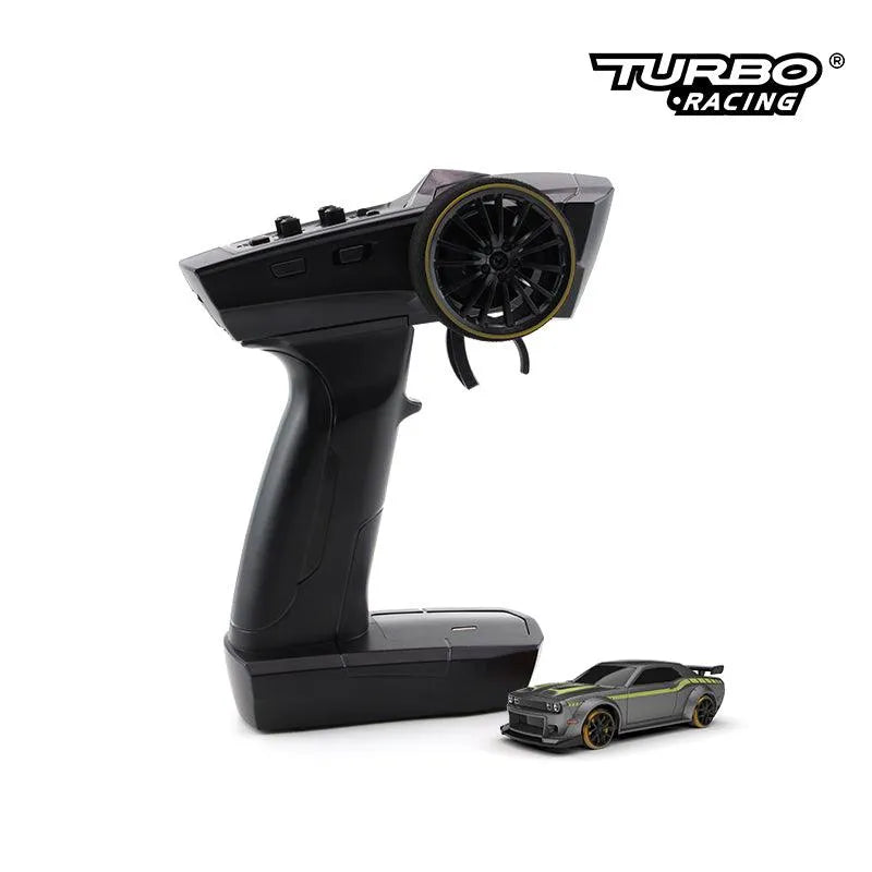 Turbo Racing C65 1/76 Scale Mini RC Drift Car with Gyroscope - 2.4GHz Remote Control Ready-to-Run (RTR) - Perfect for Indoor Racing, Drifting Practice & Collectible Model Cars