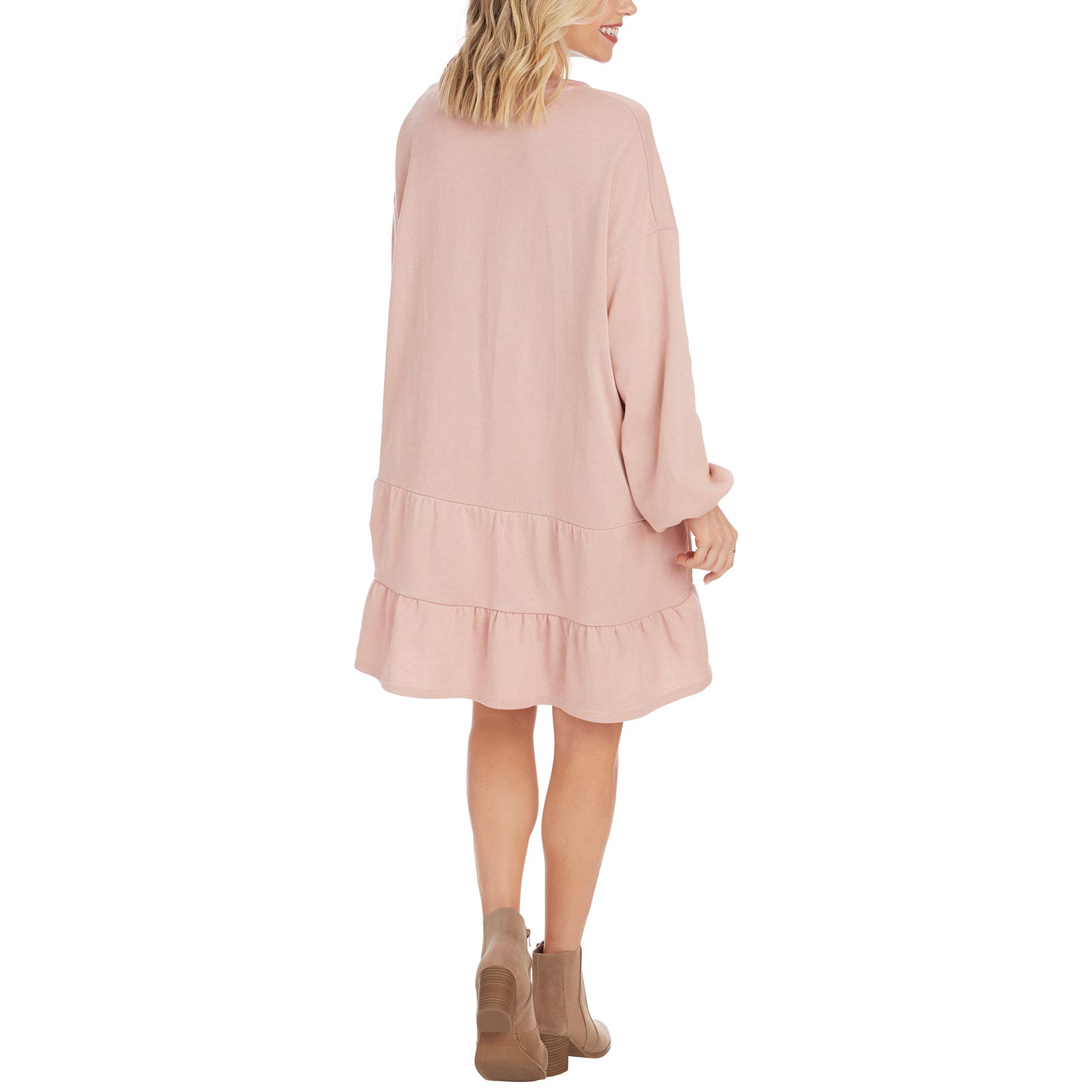 Mud Pie Women's Kristy Sweatshirt Dress - Cozy Long Sleeve Pullover Tunic for Casual Wear, Lounge & Fall Outfits | Plus Size Options Available