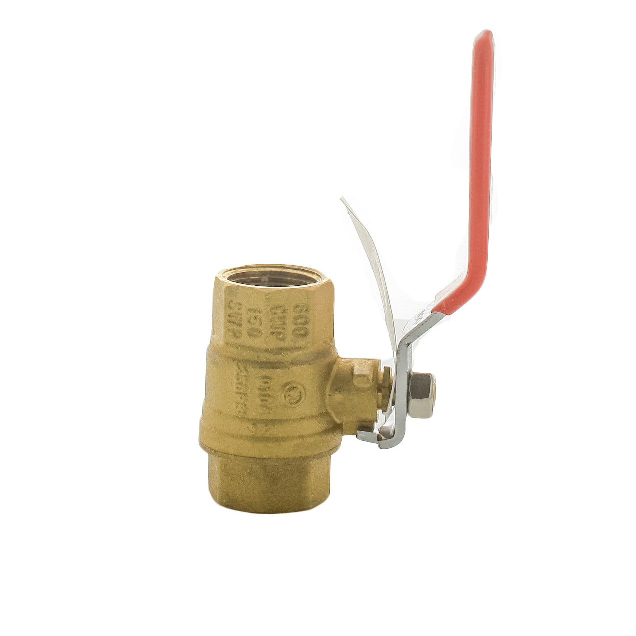HFBV6 75T 3/4 Inch Brass Ball Valve with Threaded Ends - Perfect for Plumbing, Water Supply, and Industrial Applications