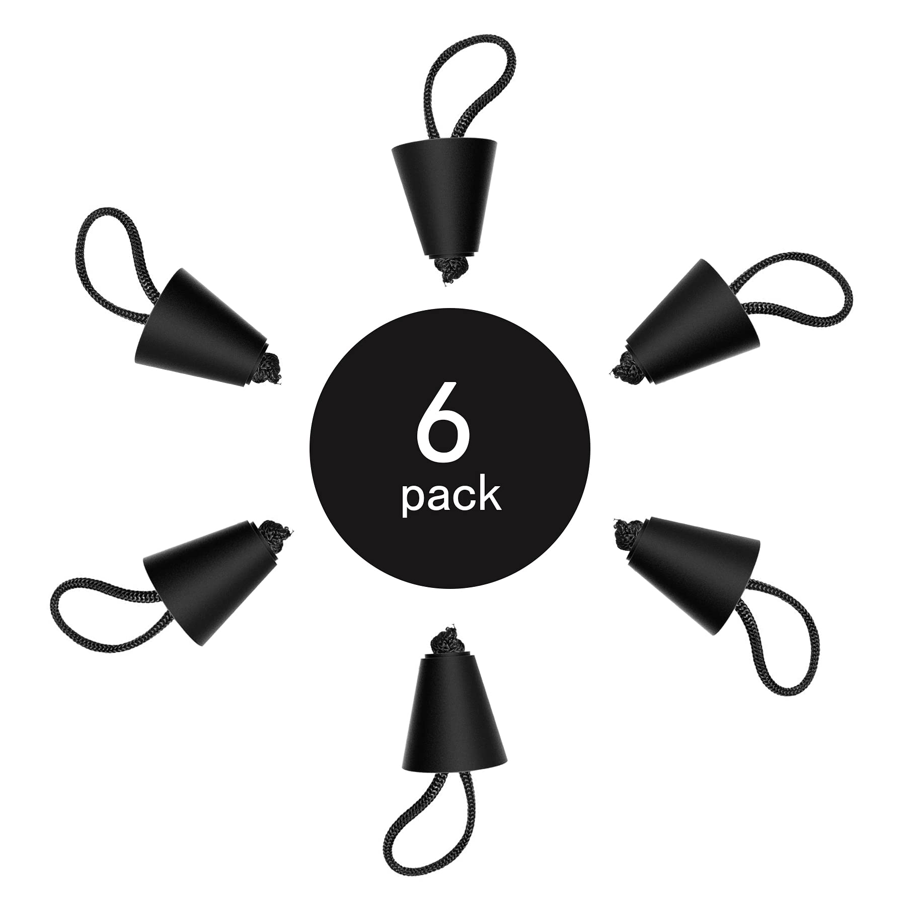 Hikeen Kayak Scupper Plugs with Lanyard - Waterproof Drain Plugs for Sit-On-Top Kayaks - Perfect for Kayaking, Fishing, and Water Sports Accessories