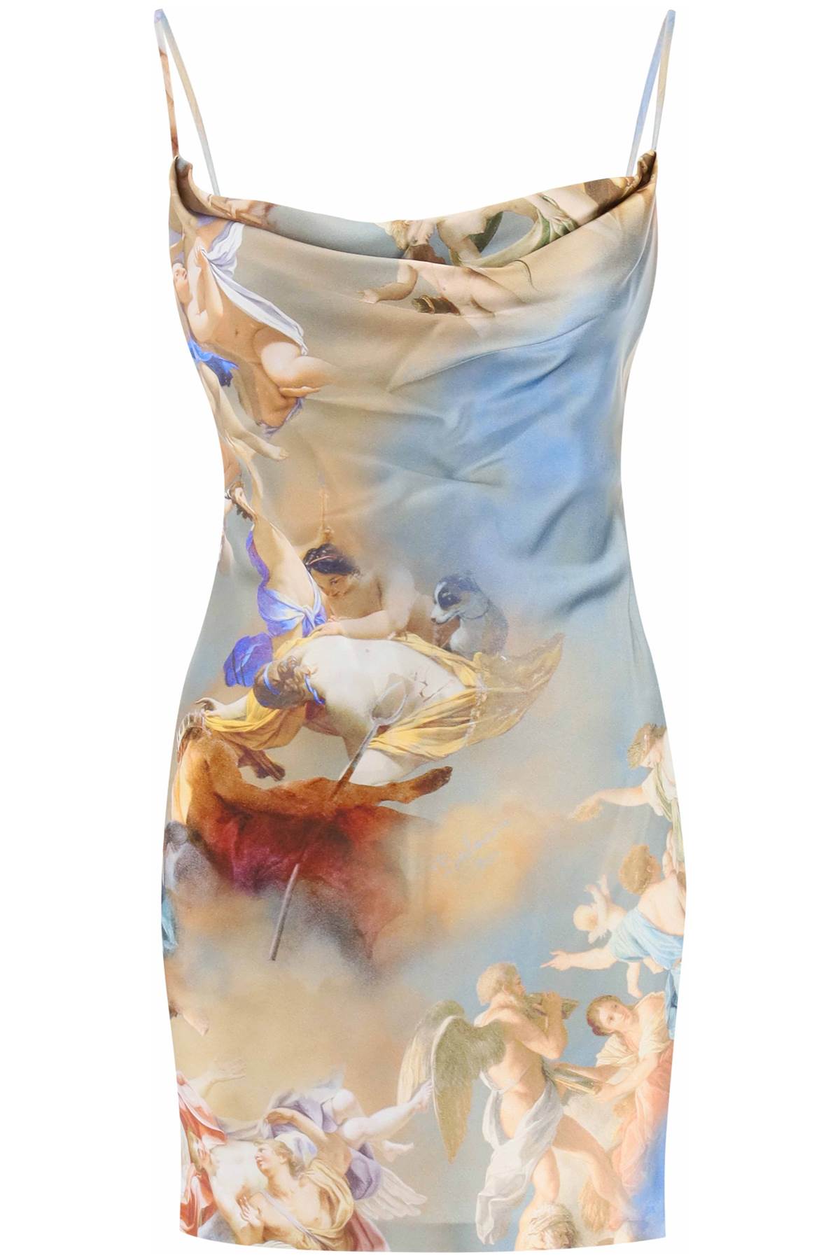 Balmain Mini Slip Dress with Sky Print - Elegant Party & Evening Wear for Women