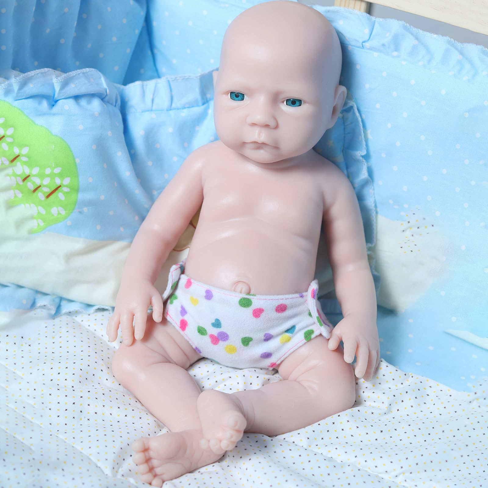 18 Inch Realistic Reborn Baby Doll - AISITE Silicone Unpainted Girl Doll for Kids 3+ | Perfect Christmas & Birthday Gift | Great for Role Play, Collecting & Home Decoration