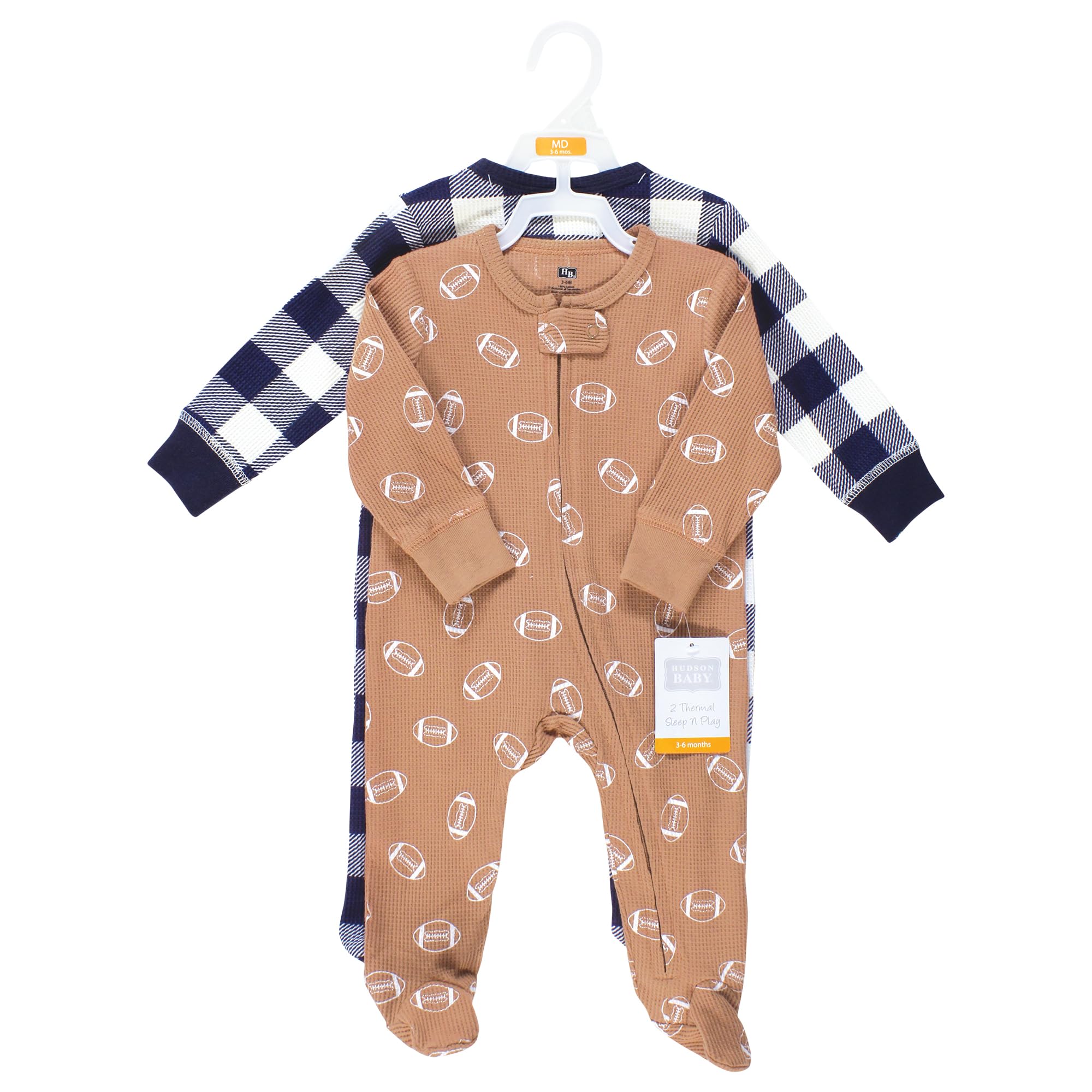 Hudson Baby Unisex Thermal Sleepsuit - Cozy for Winter Nights