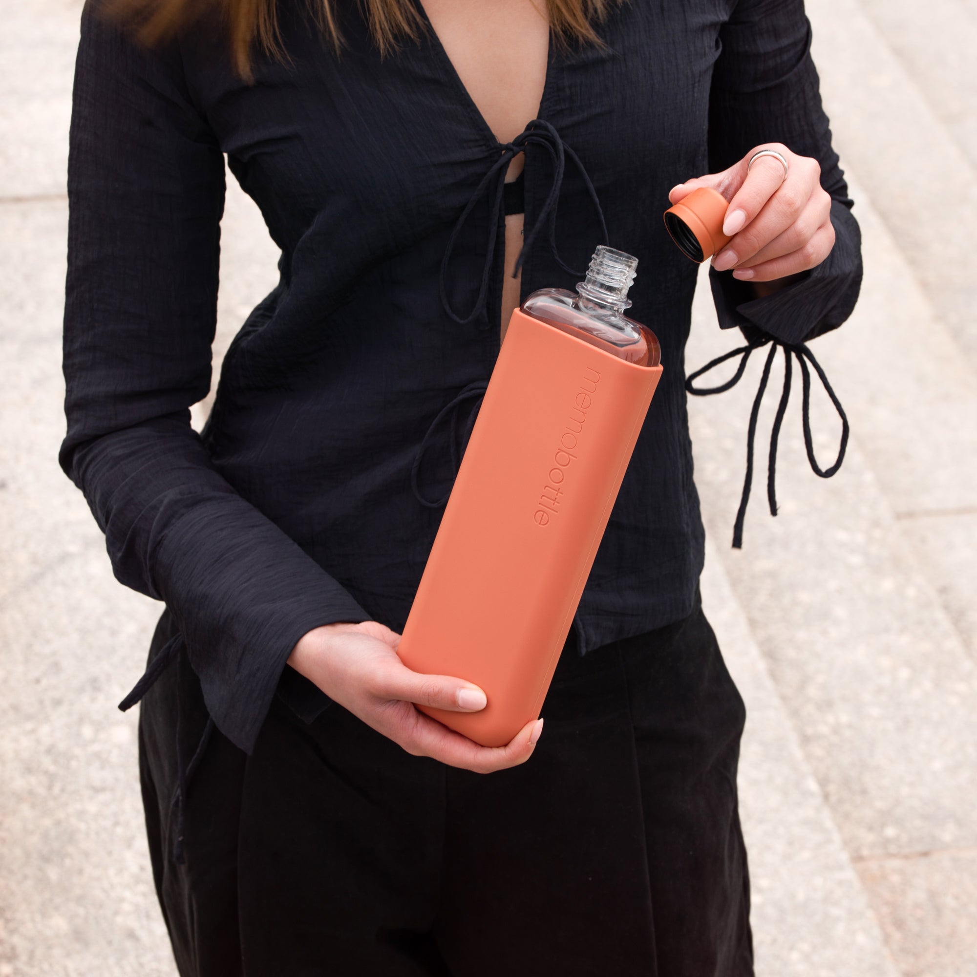 Slim Memobottle Water Bottle - Reusable, Leak-Proof, Eco-Friendly (Bundle) - Perfect for Travel, Gym, Office & Outdoor Activities