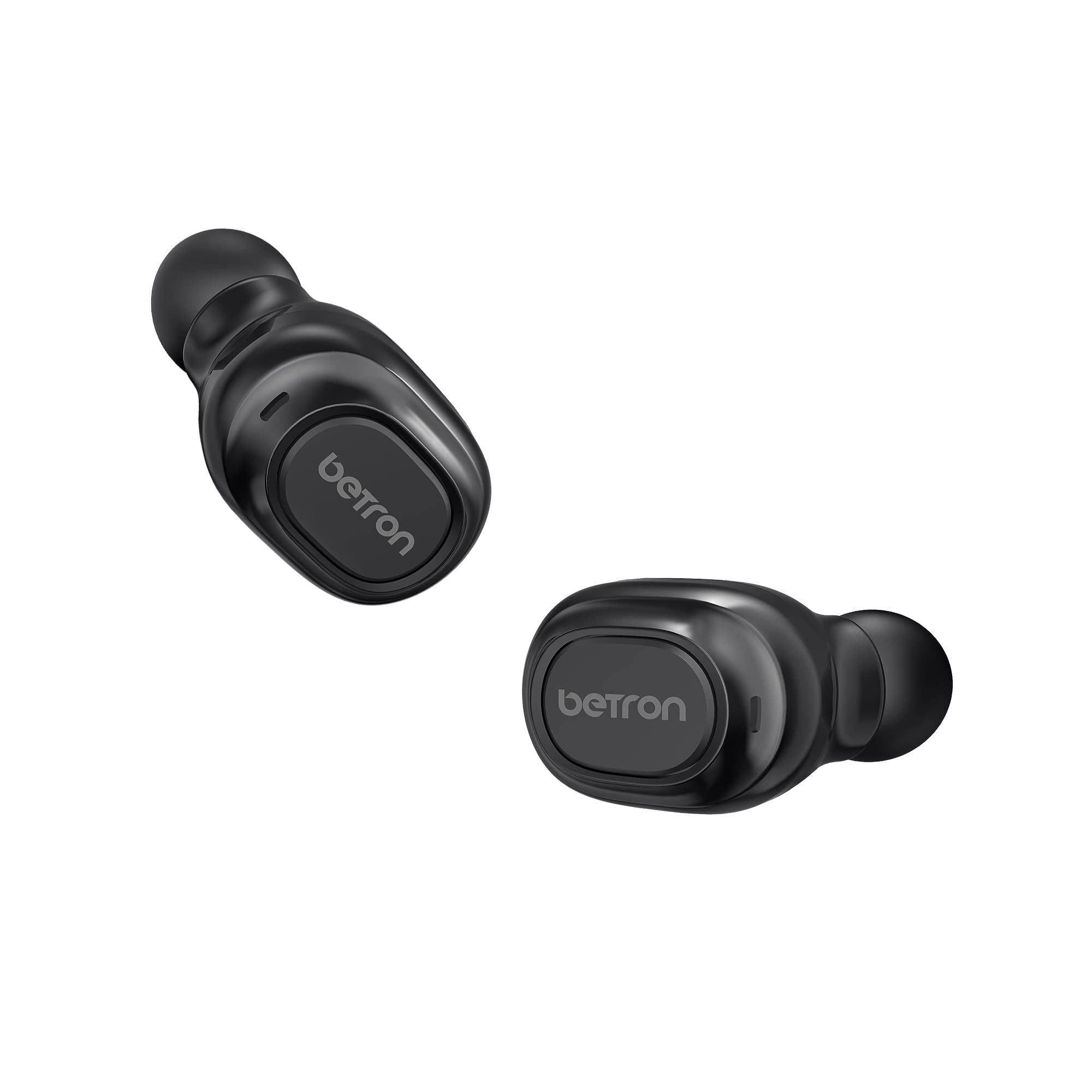 Betron BGM20 Wireless Bluetooth Earbuds with Microphone, Deep Bass In-Ear Headphones for iPhone, iPad, Android Smartphones & Tablets - Perfect for Gym, Running, Commuting & Workouts