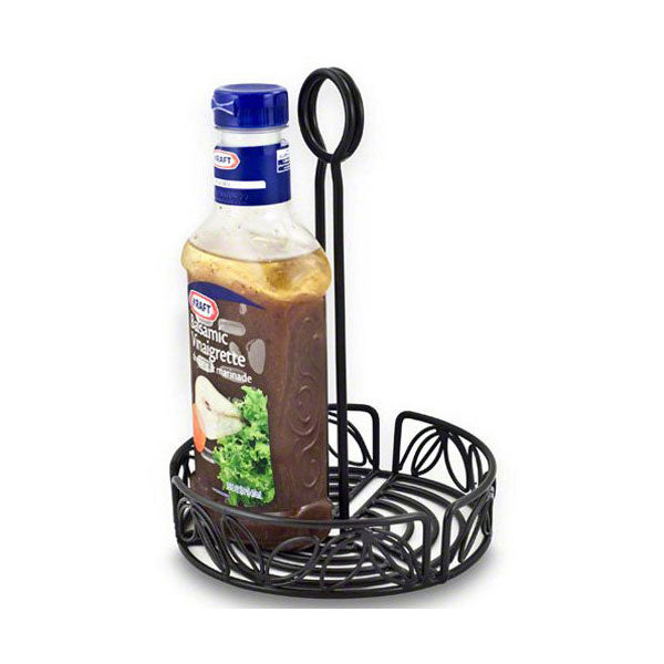 American Metalcraft LDCC16 Ironworks Condiment Rack - 6.25 Inch Rustic Kitchen Organizer for Spices, Sauces & Utensils | Perfect for Countertop, Pantry & Dining Table Organization