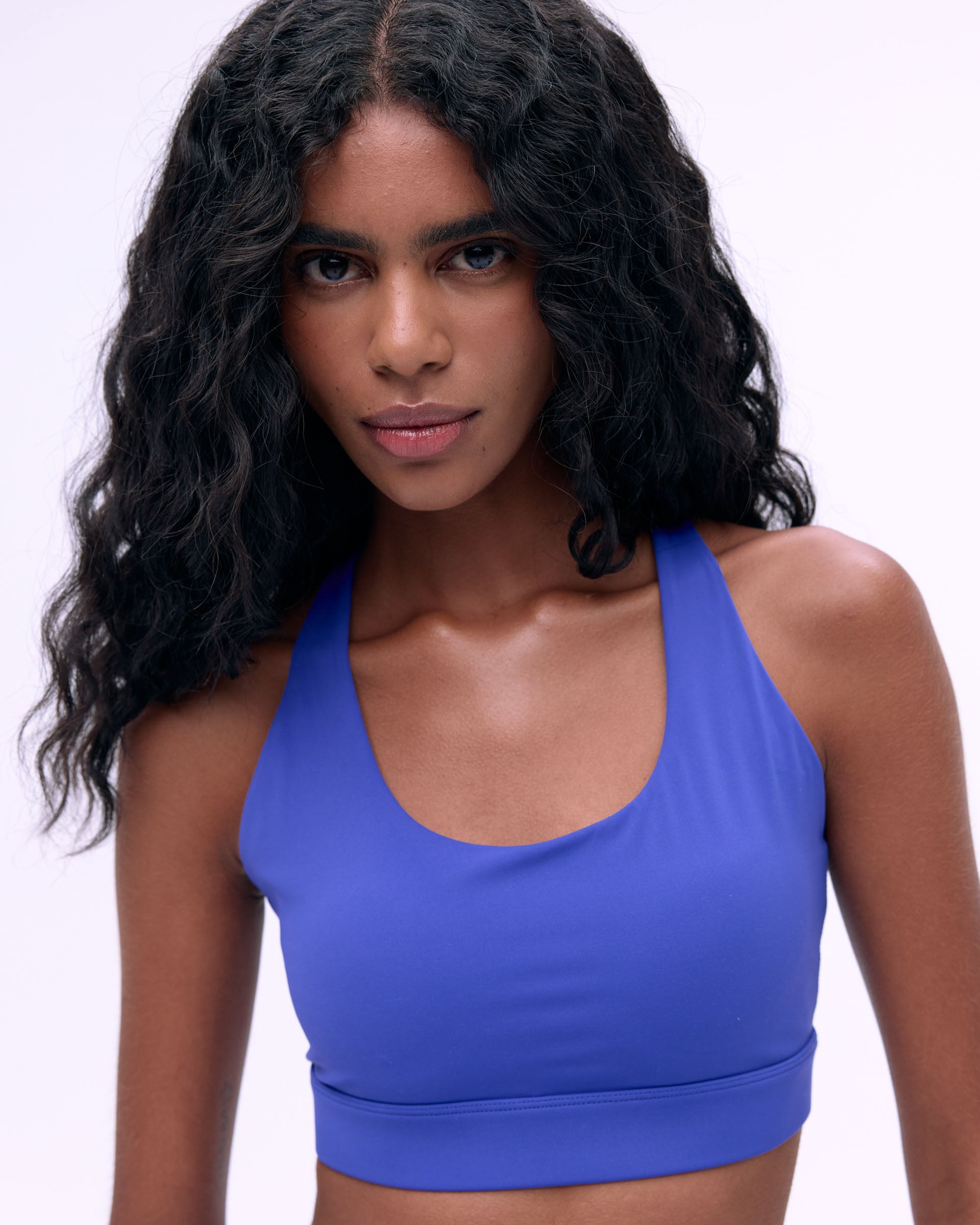 Ultimate Strappy Sports Bra for Women - Cobalt Blue | High Support Workout Top for Running, Yoga & Gym