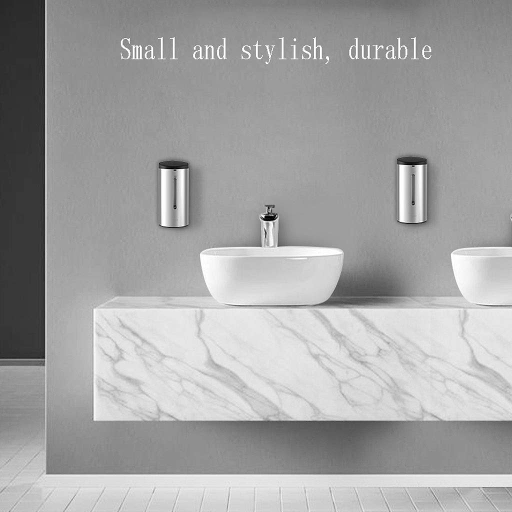 Automatic Foam Soap Dispenser 700ML - Touchless Stainless Steel Refillable Hand Soap Dispenser for Bathroom, Kitchen & Hotel Use - Non-Contact Liquid Soap Dispenser (Gray) - Ideal for Home, Office & Commercial Spaces