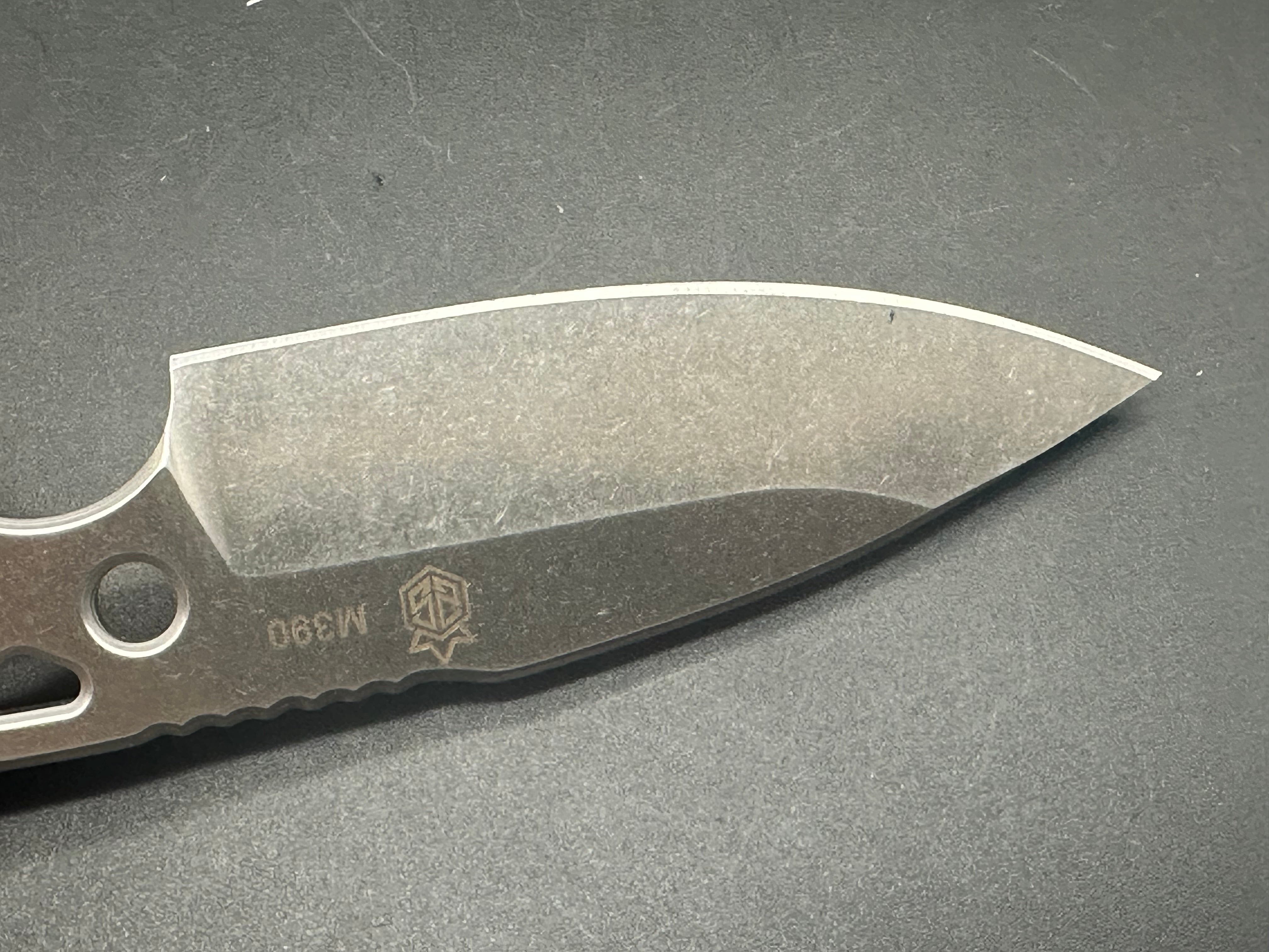 Sinners n Stone LRFT Fixed Blade Knife - M390 Steel, Stonewash Finish - Hunting, Camping, Survival, Outdoor EDC