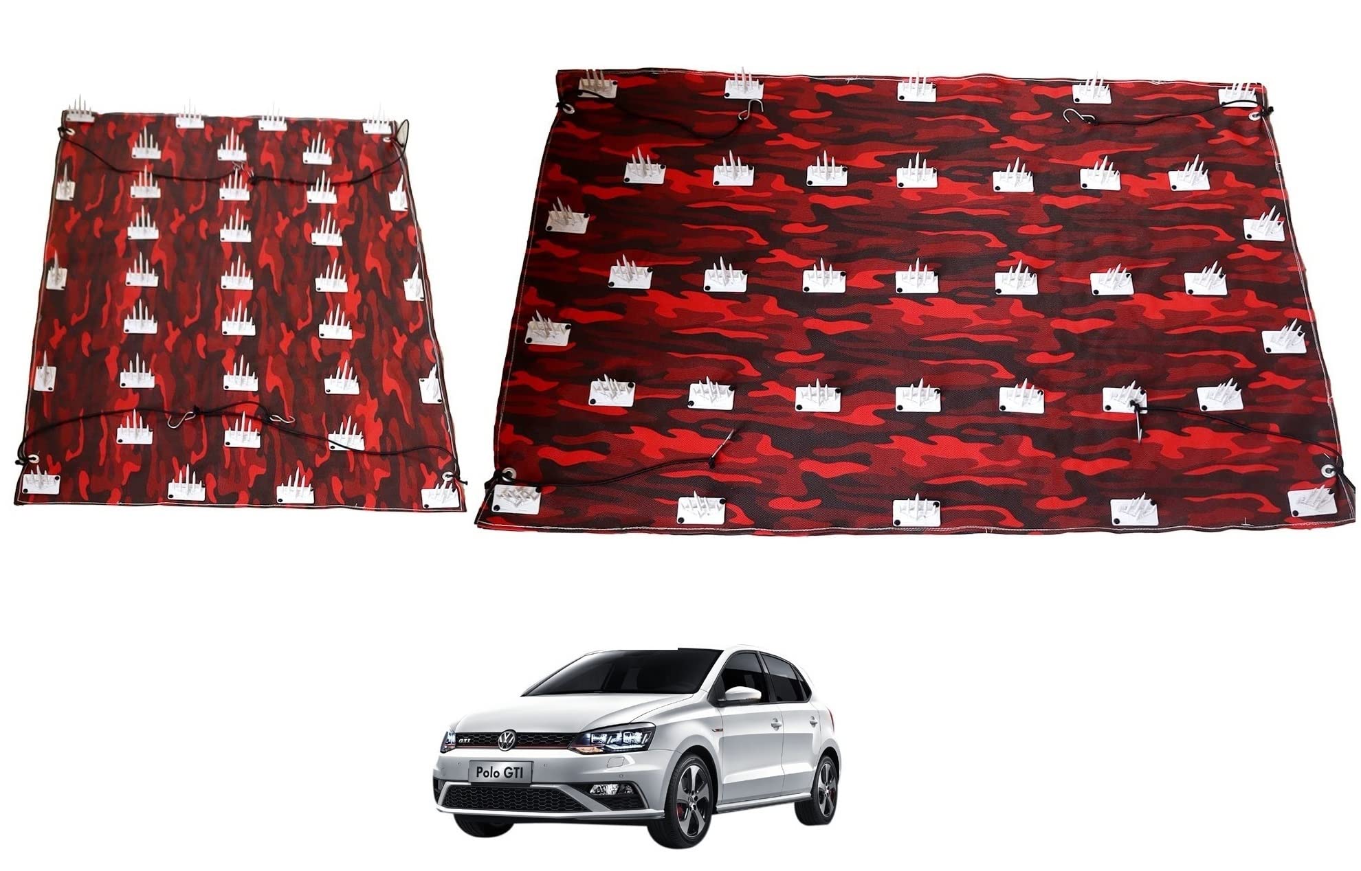 Premium Car Protection Cover for Volkswagen Polo GTI - Durable Roof & Bonnet Guard Against Dog & Monkey Scratches - Ideal for Outdoor Parking & Pet Owners