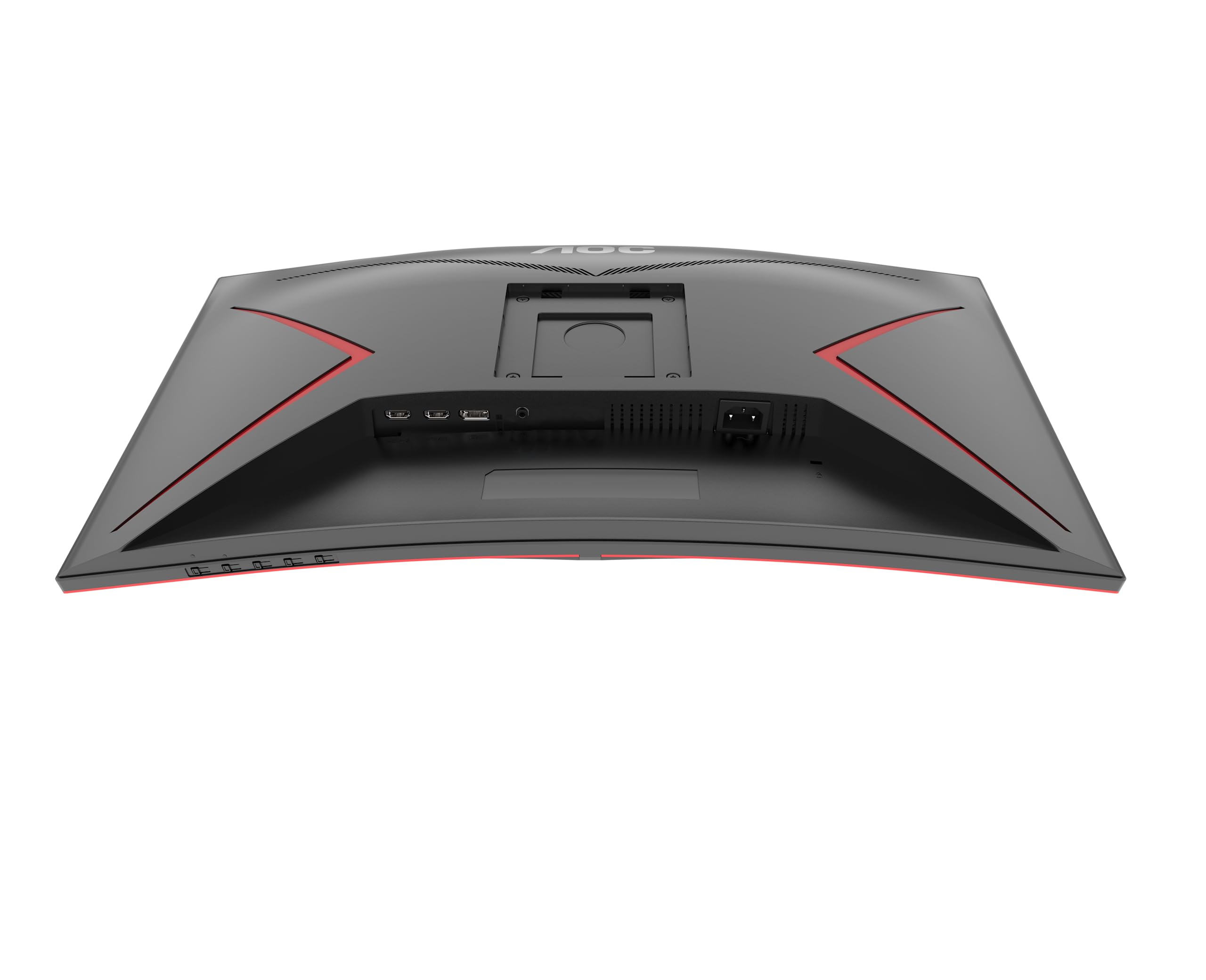 AOC 27 Inch QHD Curved Gaming Monitor - 165Hz Refresh Rate, 1ms Response Time, AMD FreeSync Premium, 2560x1440 Resolution, HDMI & DisplayPort - Ideal for Esports, FPS & Racing Games (Black-Red)