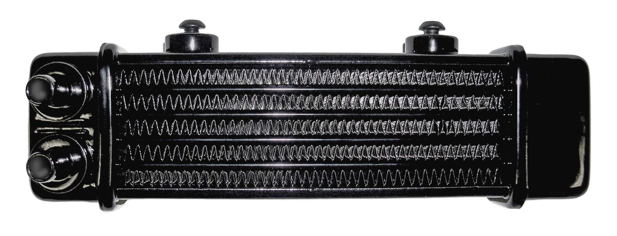 Jagg 3100 Universal 6 Row Oil Cooler with 2 Mounting Bosses - No Fan Included - High Performance Cooling for Motorcycles, ATVs & UTVs - Ideal for Off-Road, Racing & Heavy-Duty Applications