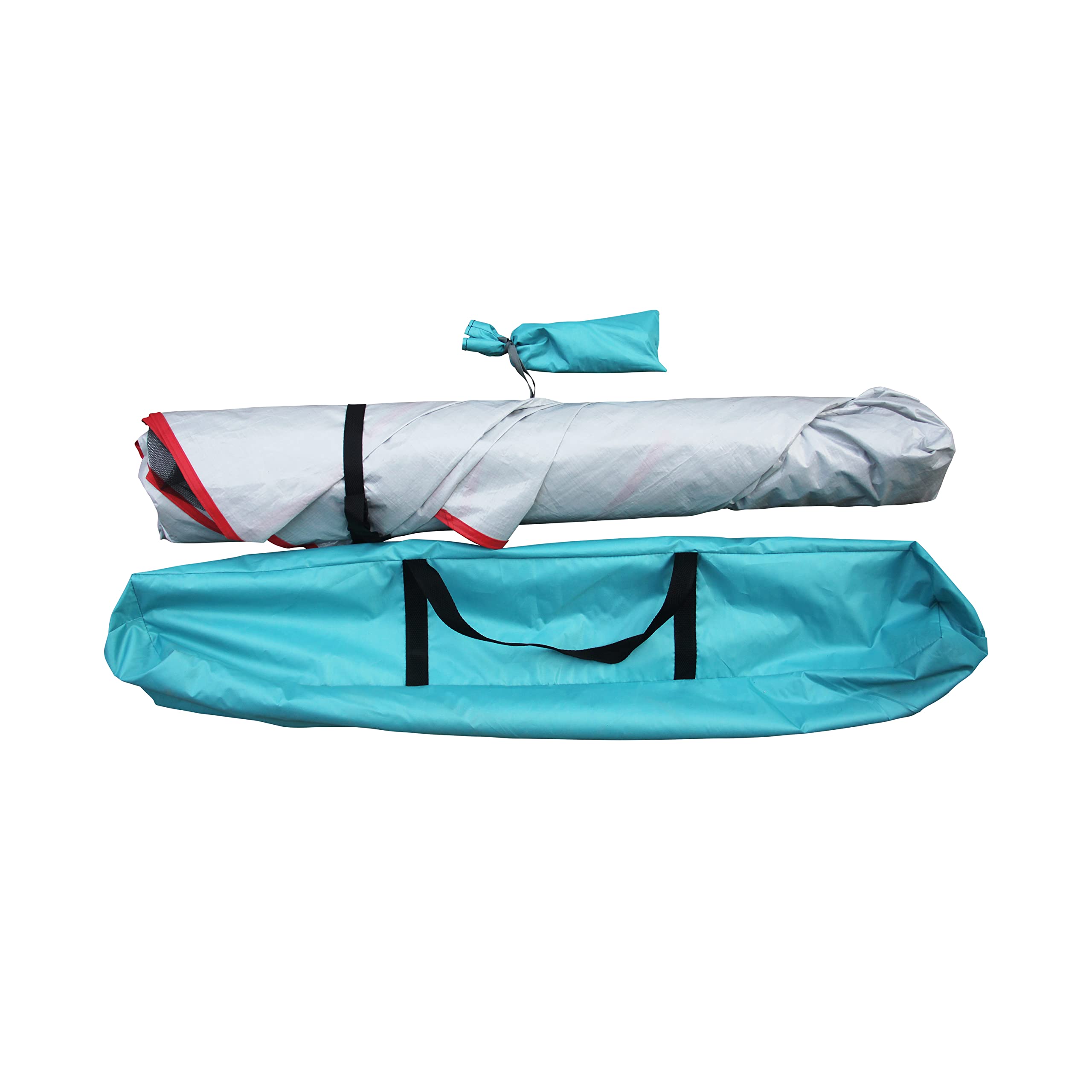 **Bliss Hammocks BHT-A39-TO Pop-Up Beach Tent with Carry Bag – Portable, UV Sun Protection, Wind & Waterproof – Lightweight & Durable for Travel, Camping, Picnics – Teal & Orange**