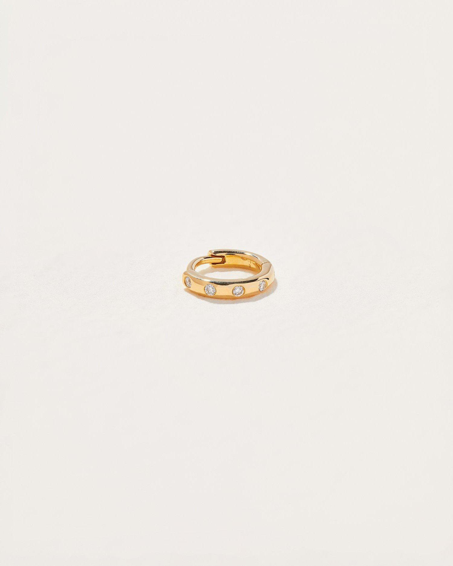 6mm Gold Plated Huggie Earrings for Women - Minimalist Tiny Dot Hoops for Everyday Wear, Gifts, and Casual Outfits